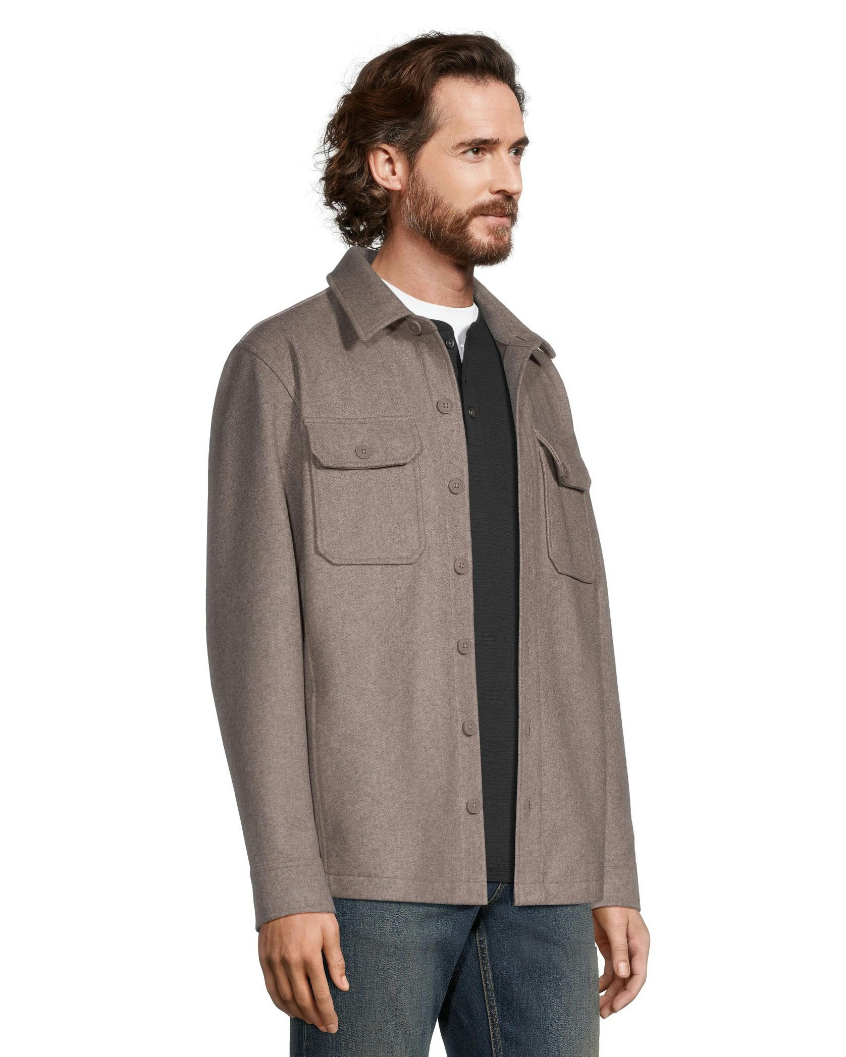 Denver Hayes Men's Wool-Like Shacket