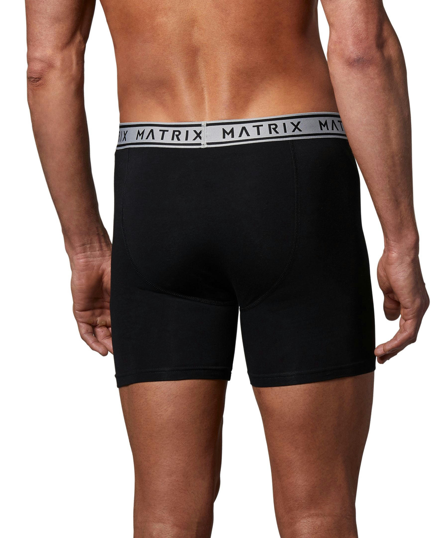 Matrix Men's 2 Pack Cotton Stretch Boxer Briefs Underwear