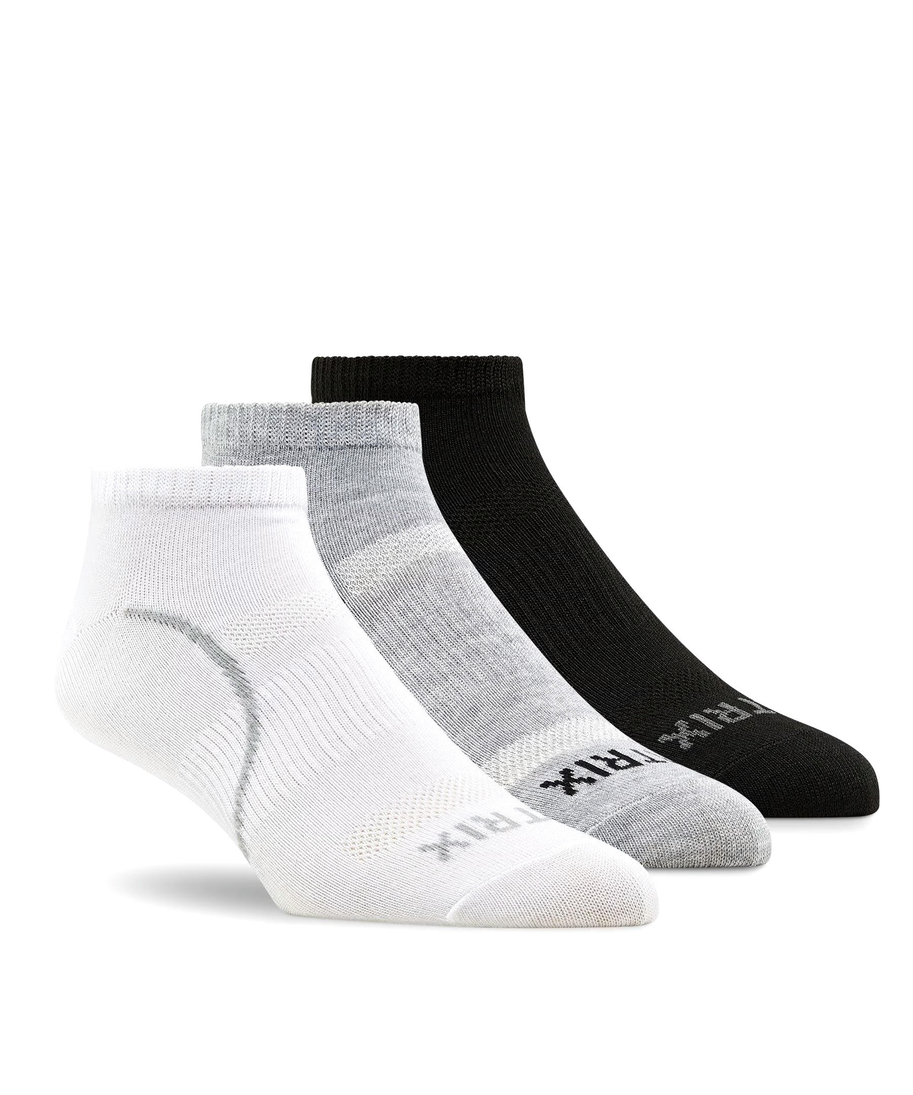 Matrix Men's Flat Knit Low Cut Sport Socks, 3 Pack