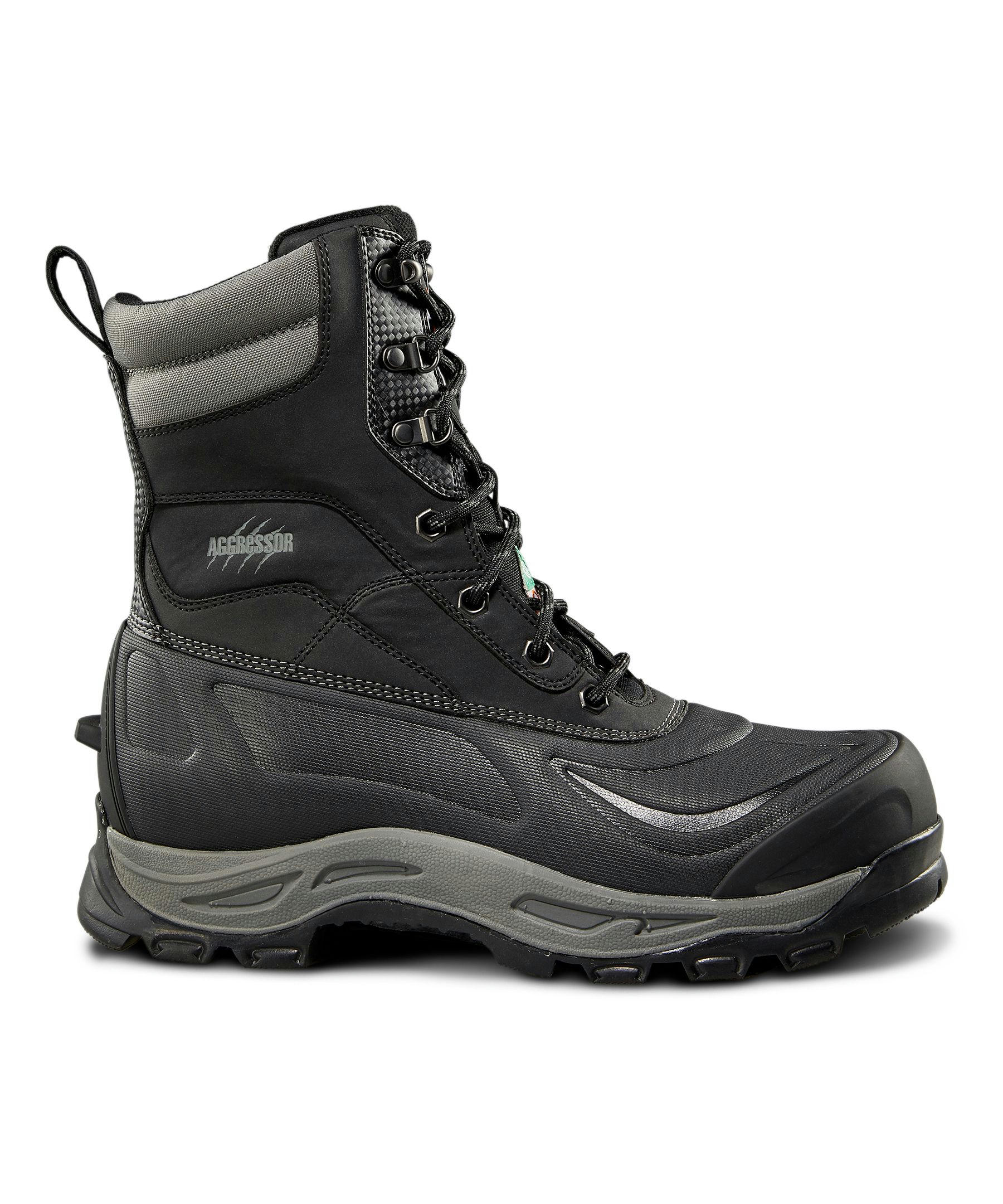 Aggressor Men's Steel Toe Steel Plate T-Max Insulated Winter Transitional Work Boots