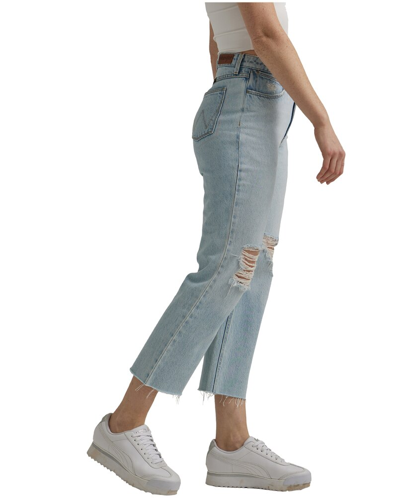 Wrangler Women's Rodeo High Rise Straight Crop Jeans