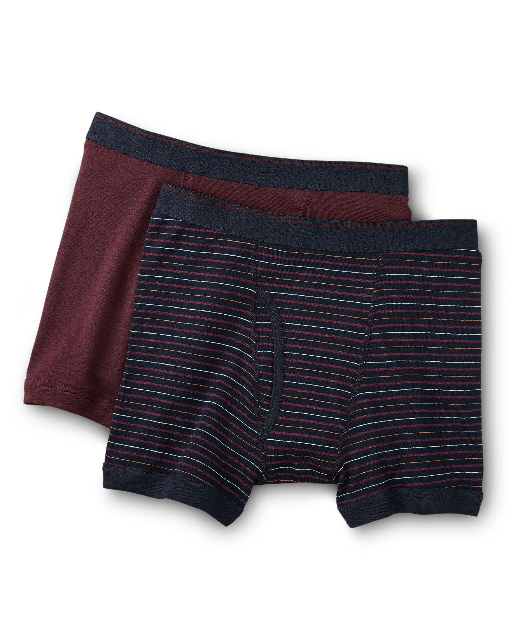 Denver Hayes Men's 2 Pack Yarn Dye Boxer Briefs
