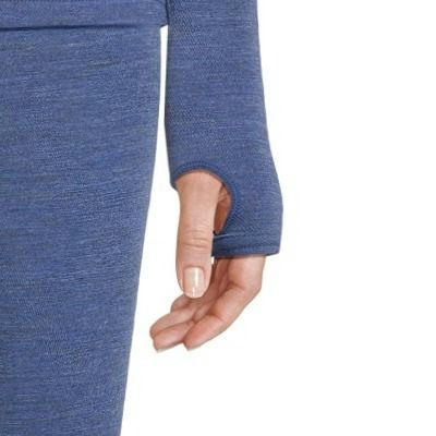 WindRiver Women's Merino Wool T-Max Heat Crew Neck Long Sleeve Top - Black