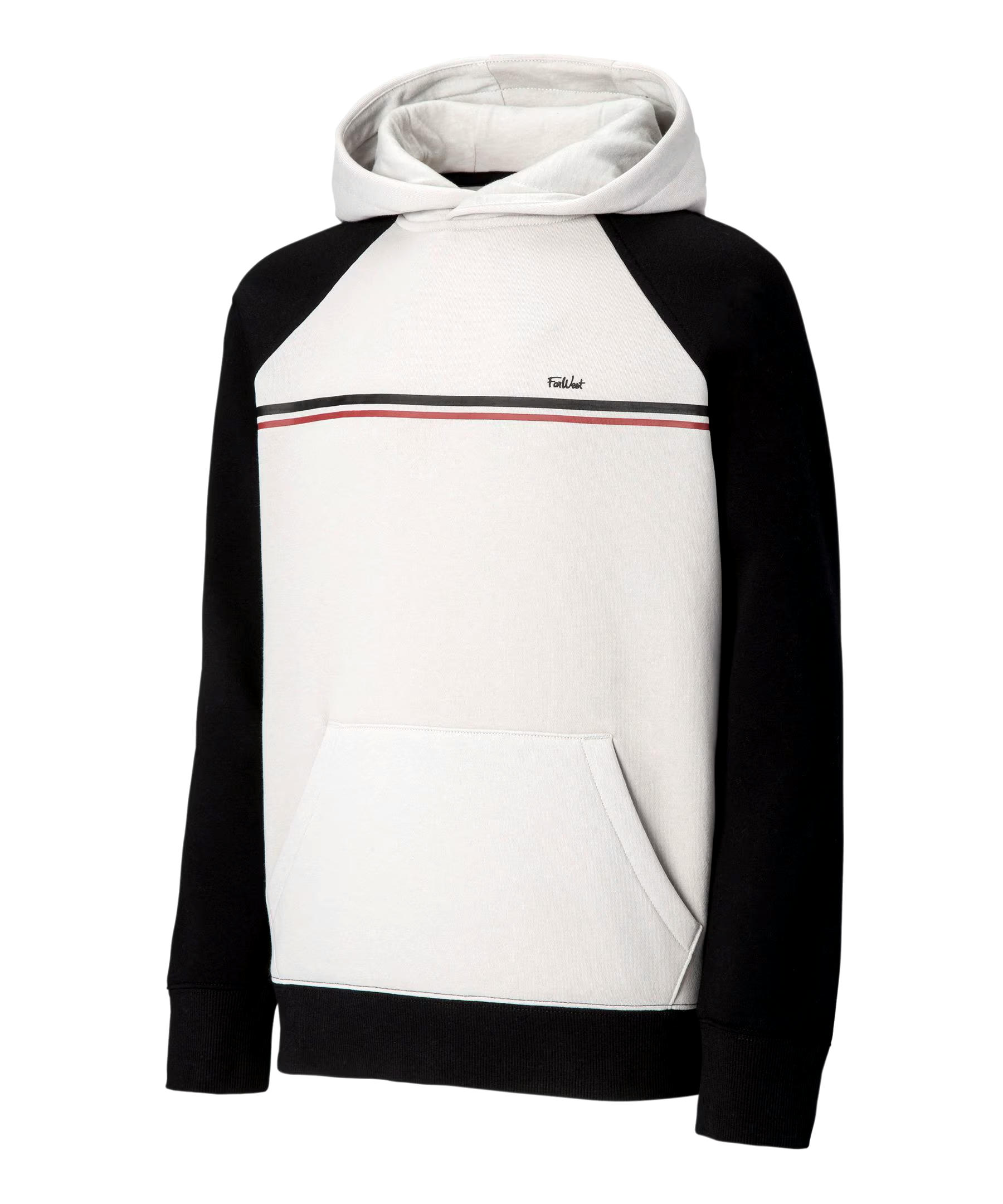 FarWest Boys' 7-16 Tofino Colour Block Raglan Sleeve Hoodie Sweatshirt