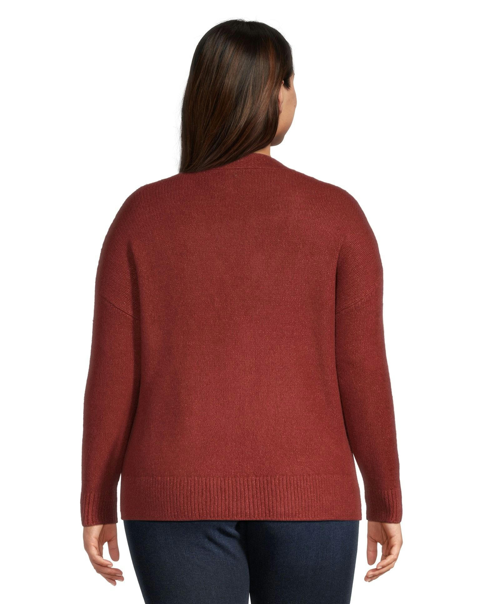 Denver Hayes Women's Luxe Supersoft Relaxed Fit Button Up Cardigan