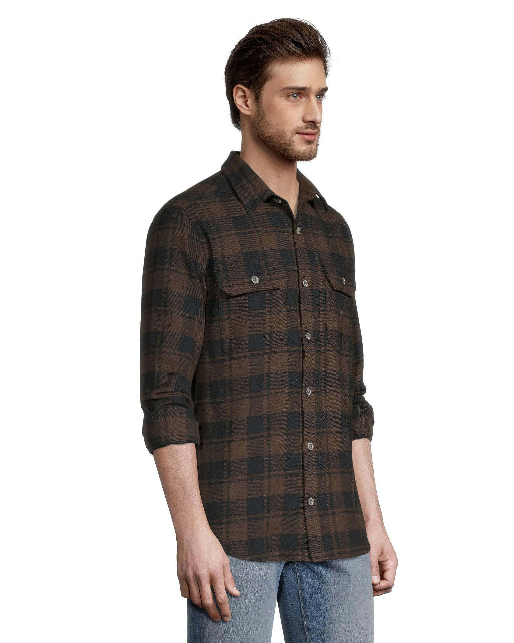 WindRiver Men's Heritage Fashion Stretch Flannel Shirt