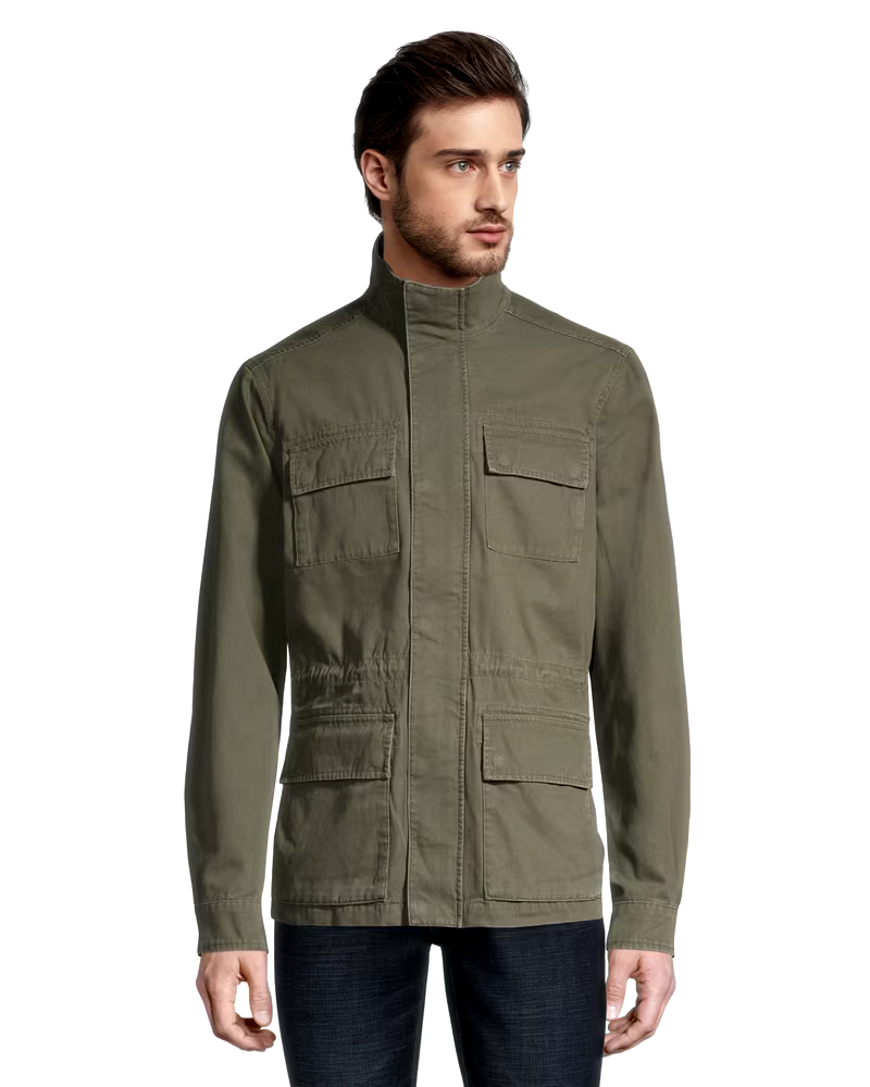 Denver Hayes Men's Casual Cotton Field Jacket