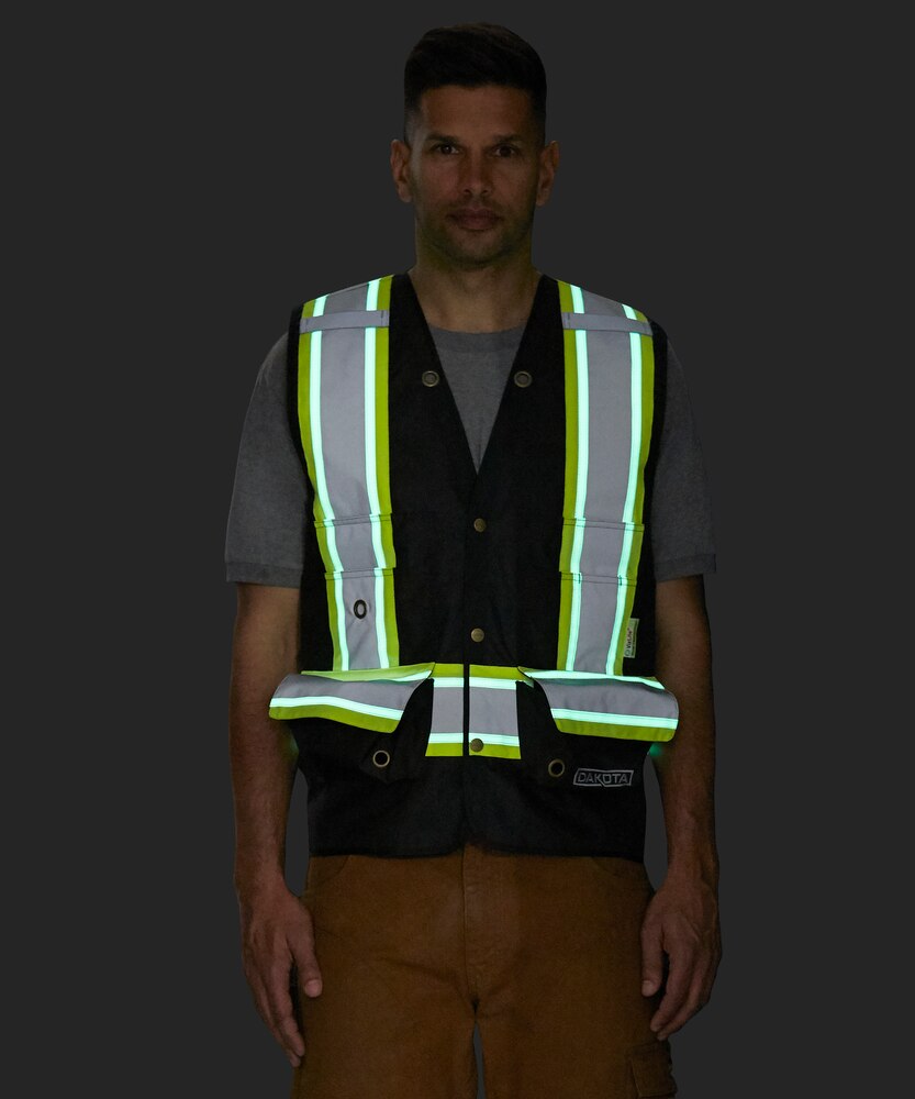 Dakota WorkPro Series Men's VizLite DT Class 1 300D Surveyor's Vest
