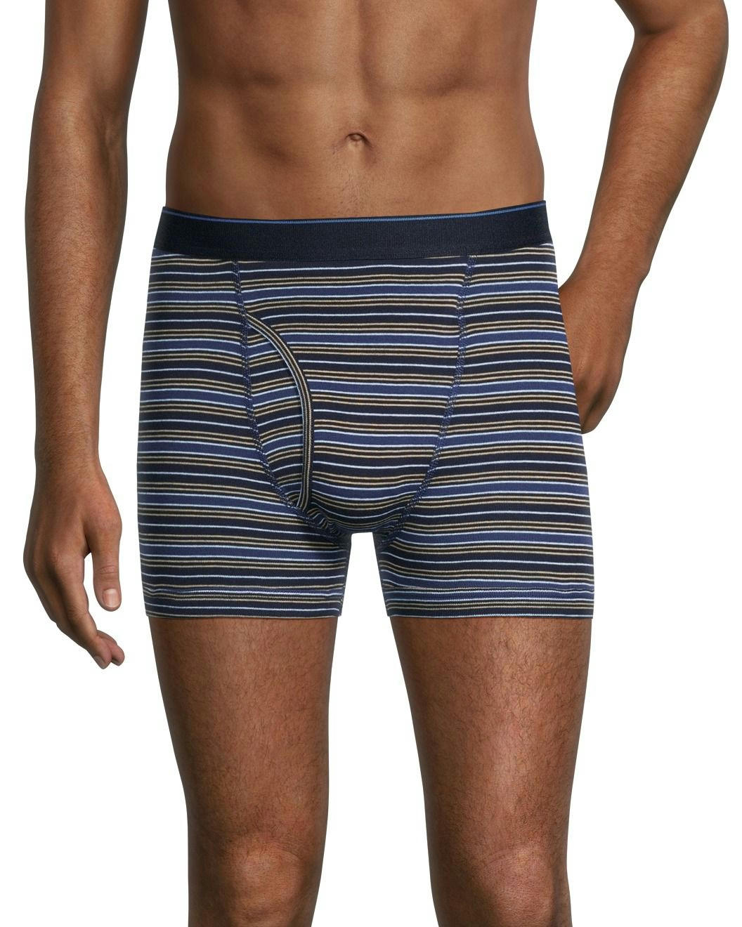 Denver Hayes Men's 2 Pack Yarn Dye Boxer Briefs