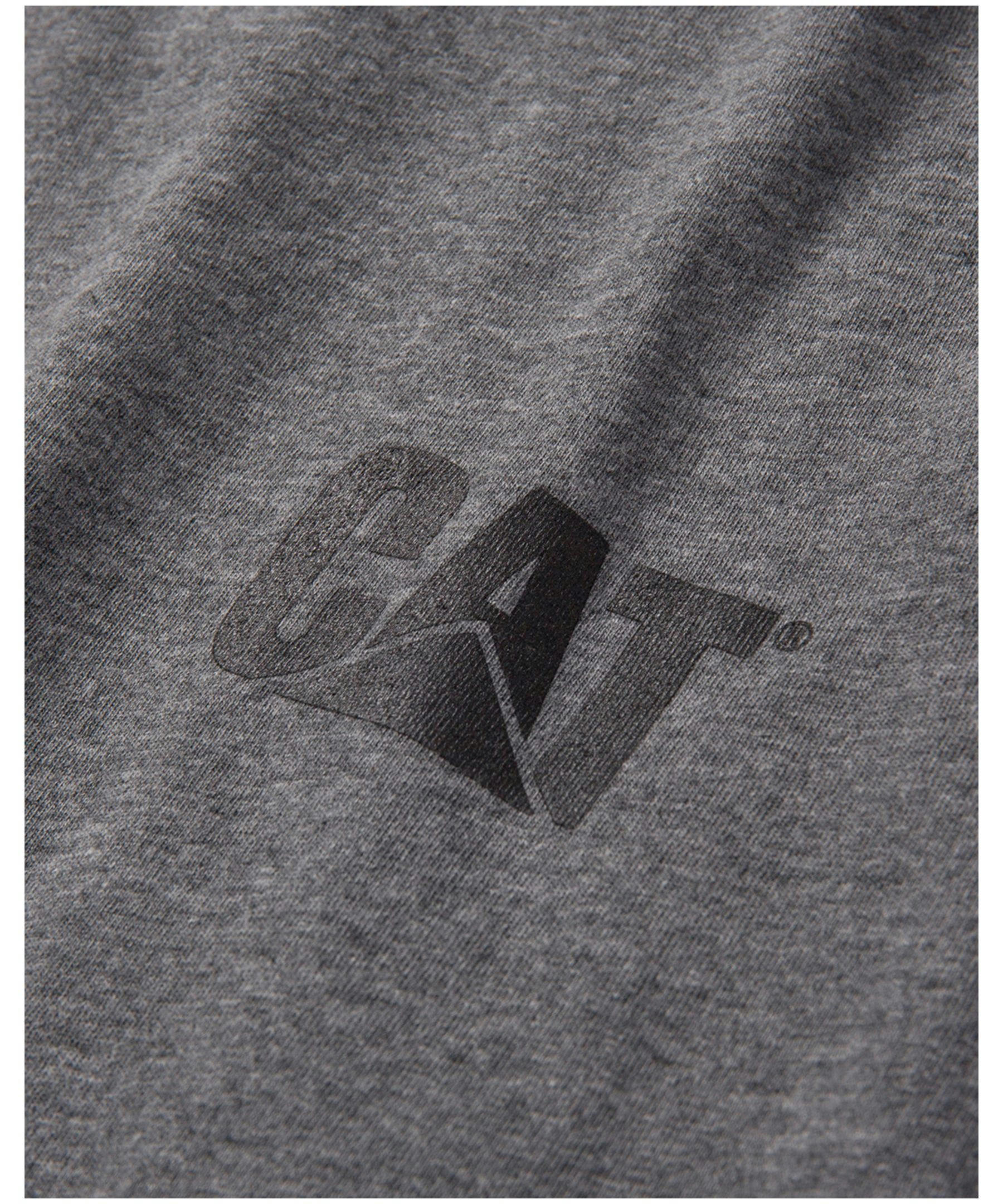 CAT Trademark Banner Long Sleeve Cotton T Shirt