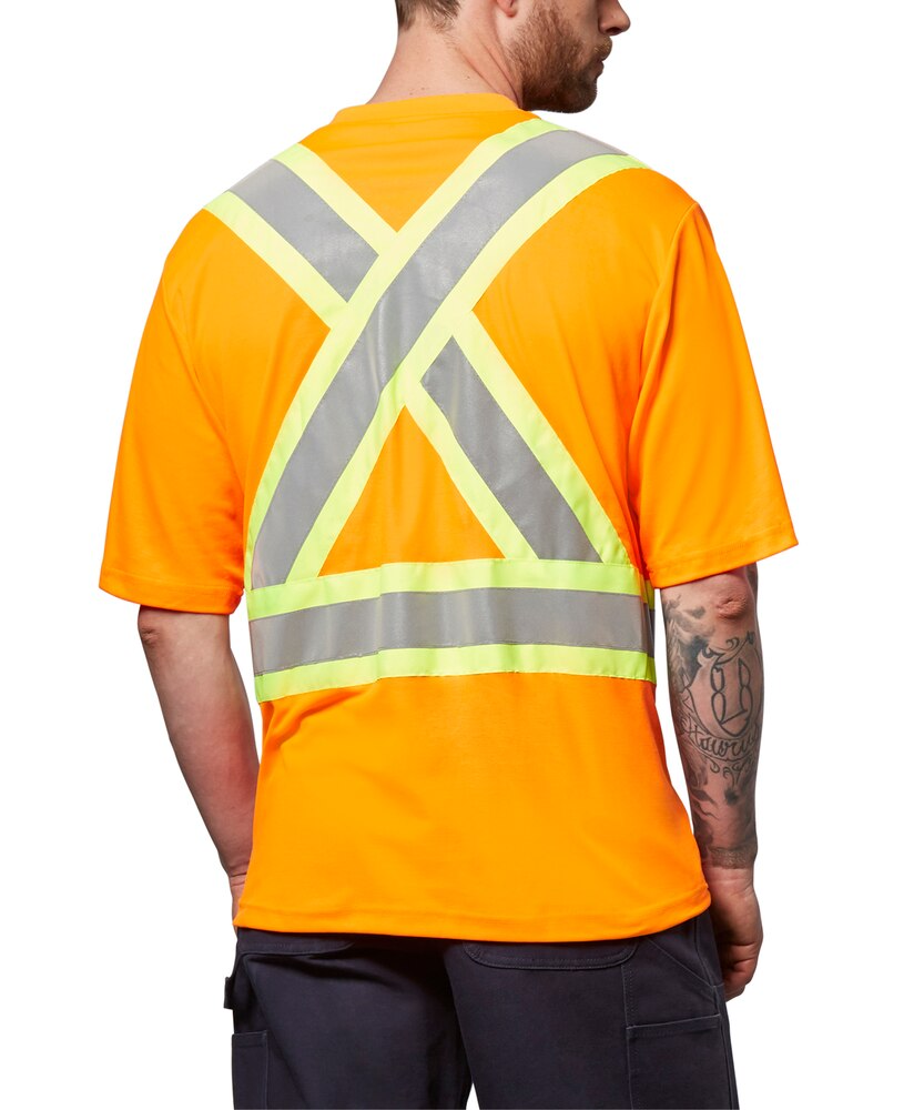 Dakota WorkPro Series Men's Hi Vis Cotton Lined Crewneck T Shirt