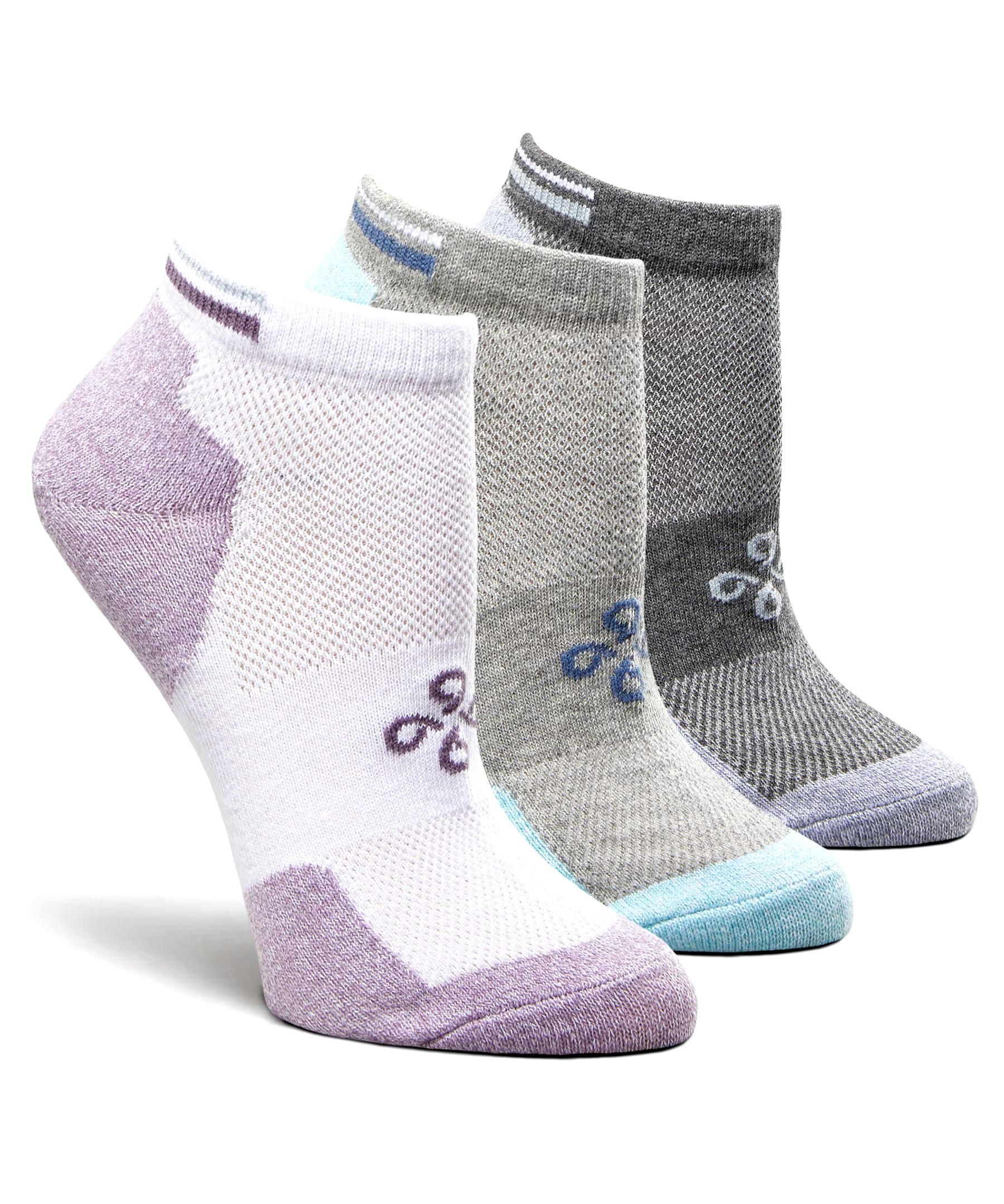 Shambhala Women's 3-Pack Mesh Ankle Sport Socks