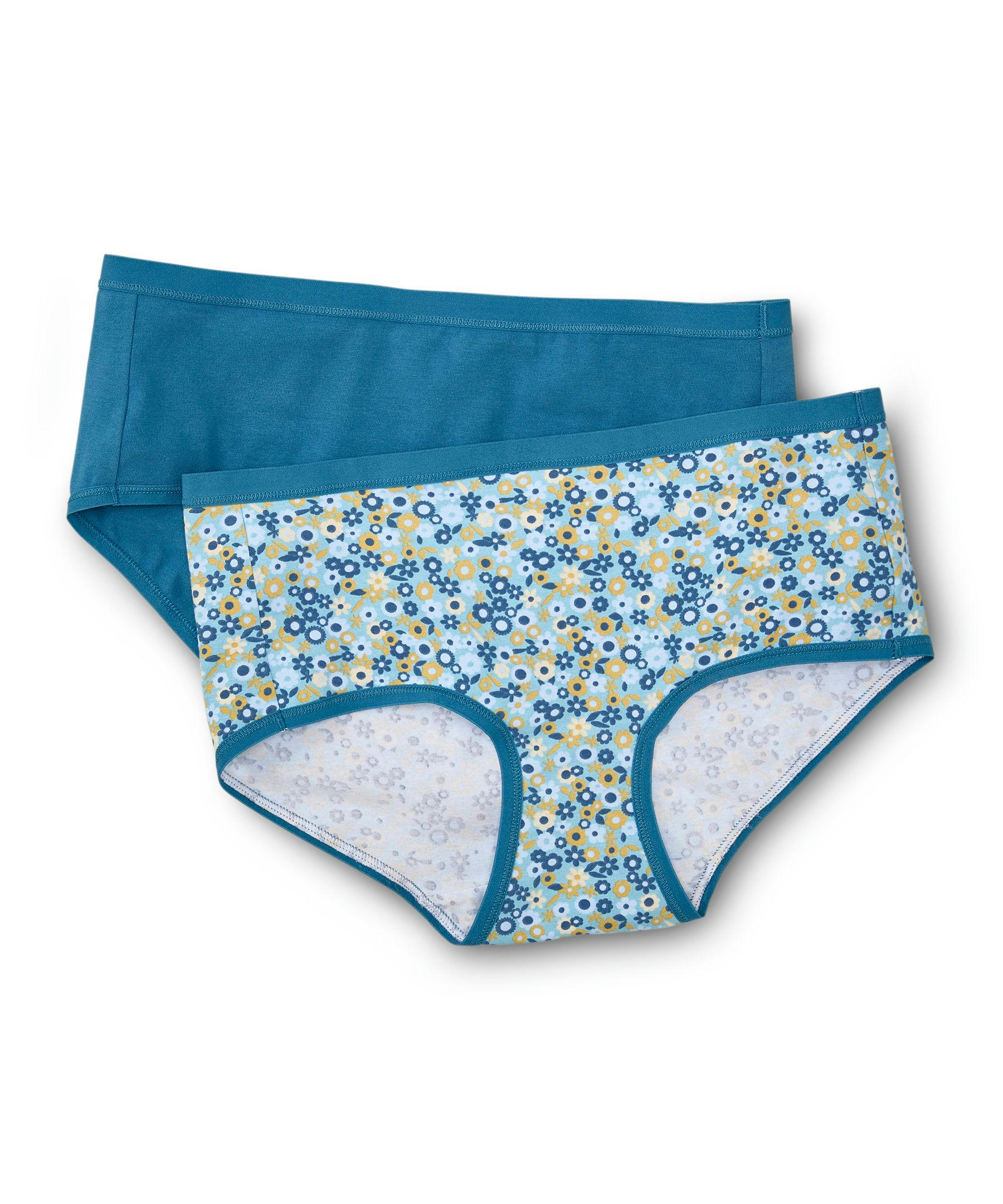 Denver Hayes Women's 2 Pack 4 Way Stretch Perfect Fit Hip Hugger Underwear Briefs