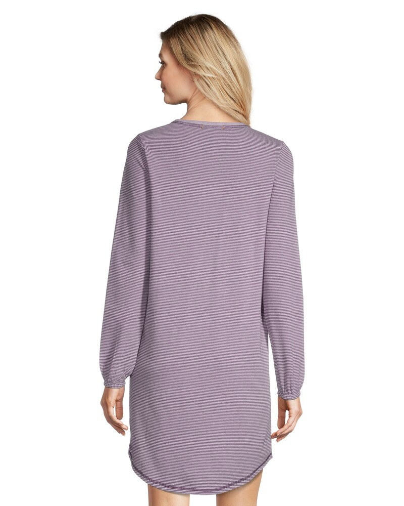 Denver Hayes Women's Jersey Henley Pajama Nightshirt