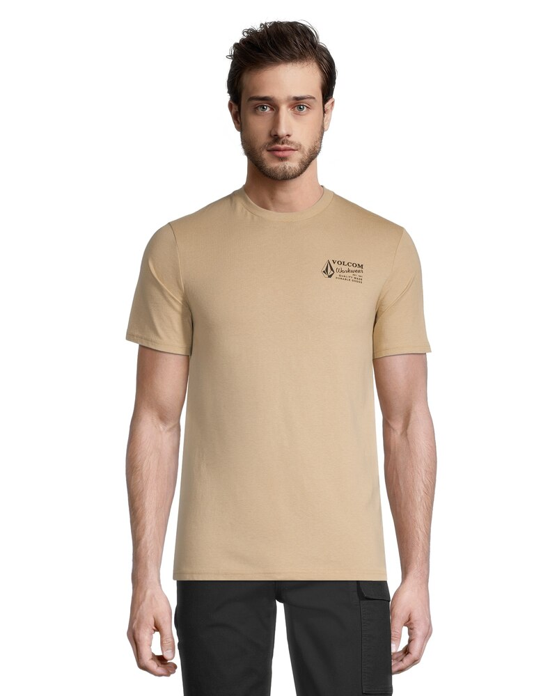 Volcom Workwear Men's Modern Fit Crewneck Cotton Work T Shirt