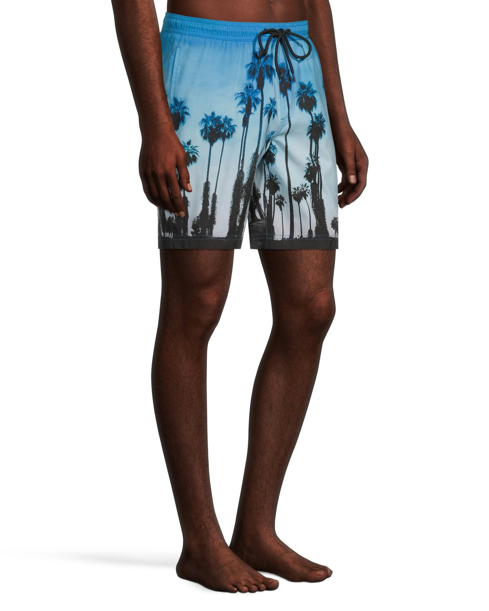 EXP Men's Camo Mid Rise Swim Shorts