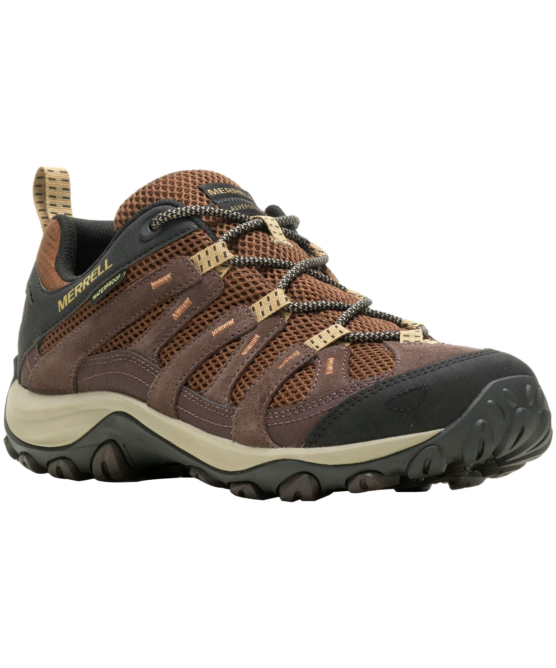 Merrell Men's Alverstone Waterproof Wide Hiking Boots  - Earth/Espresso