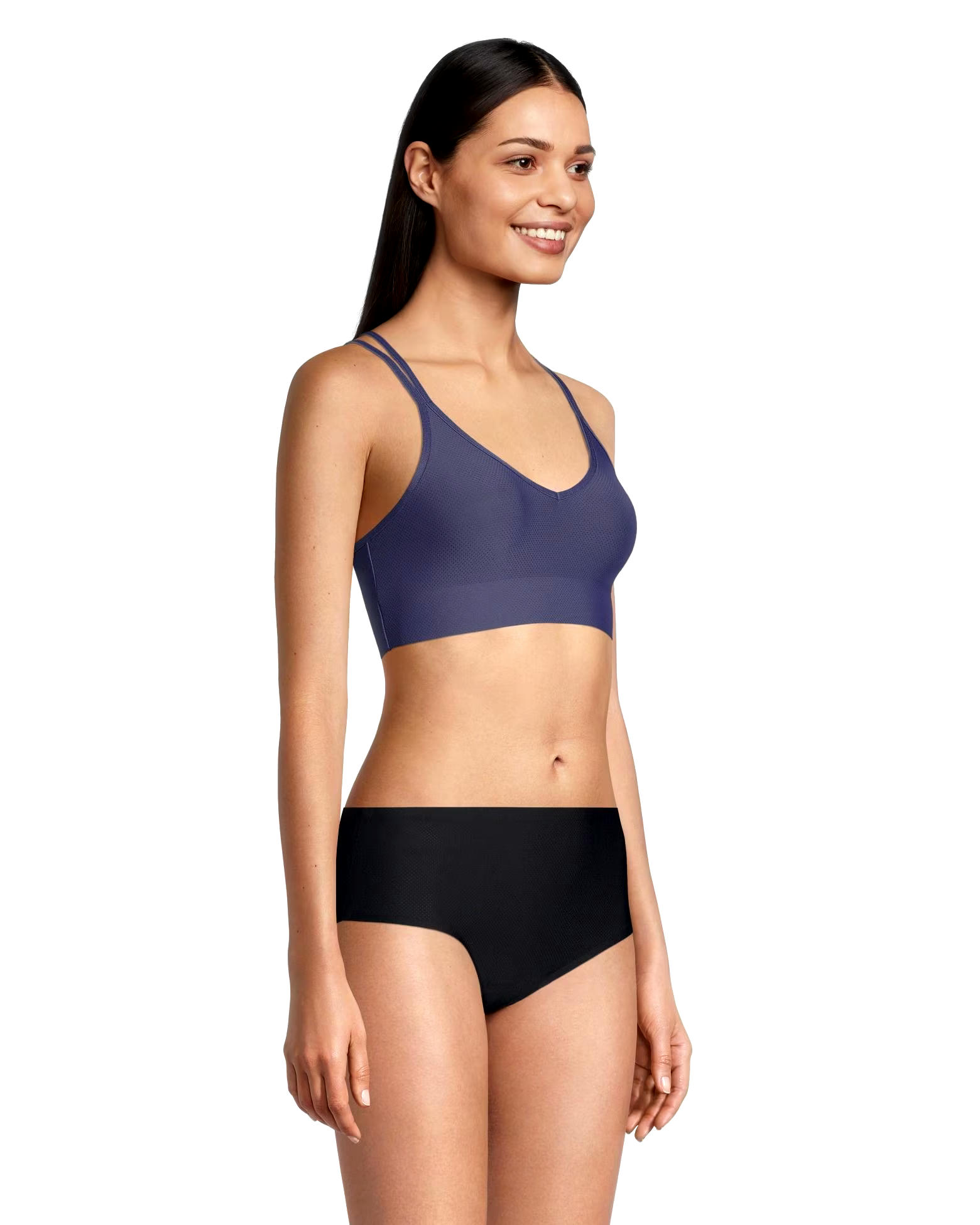Denver Hayes Women's Invisible Mesh Wireless V Neck Bralette