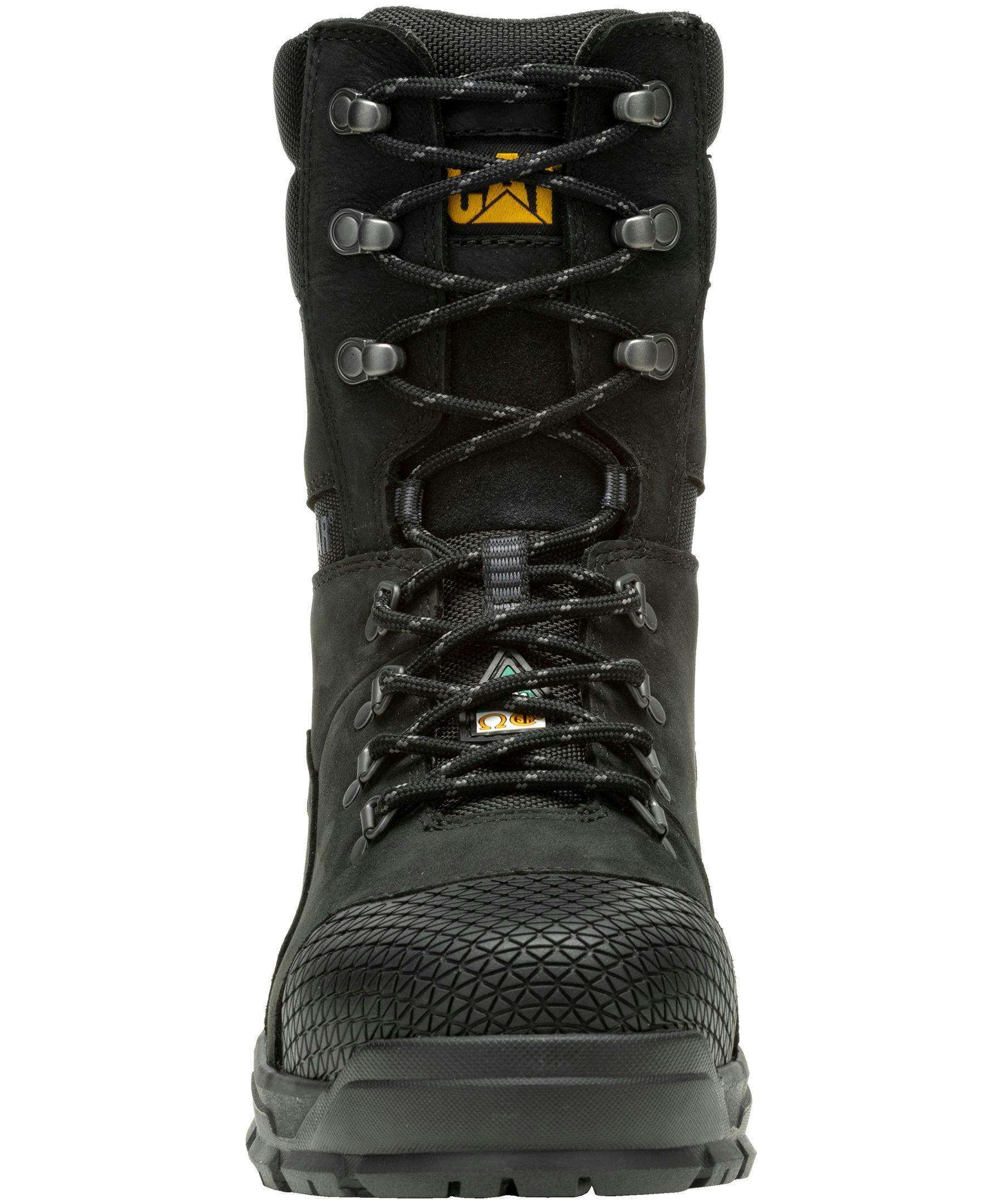 CAT Men's Accomplice 8 Inch Steel Toe Steel Plate Waterproof Work Boot