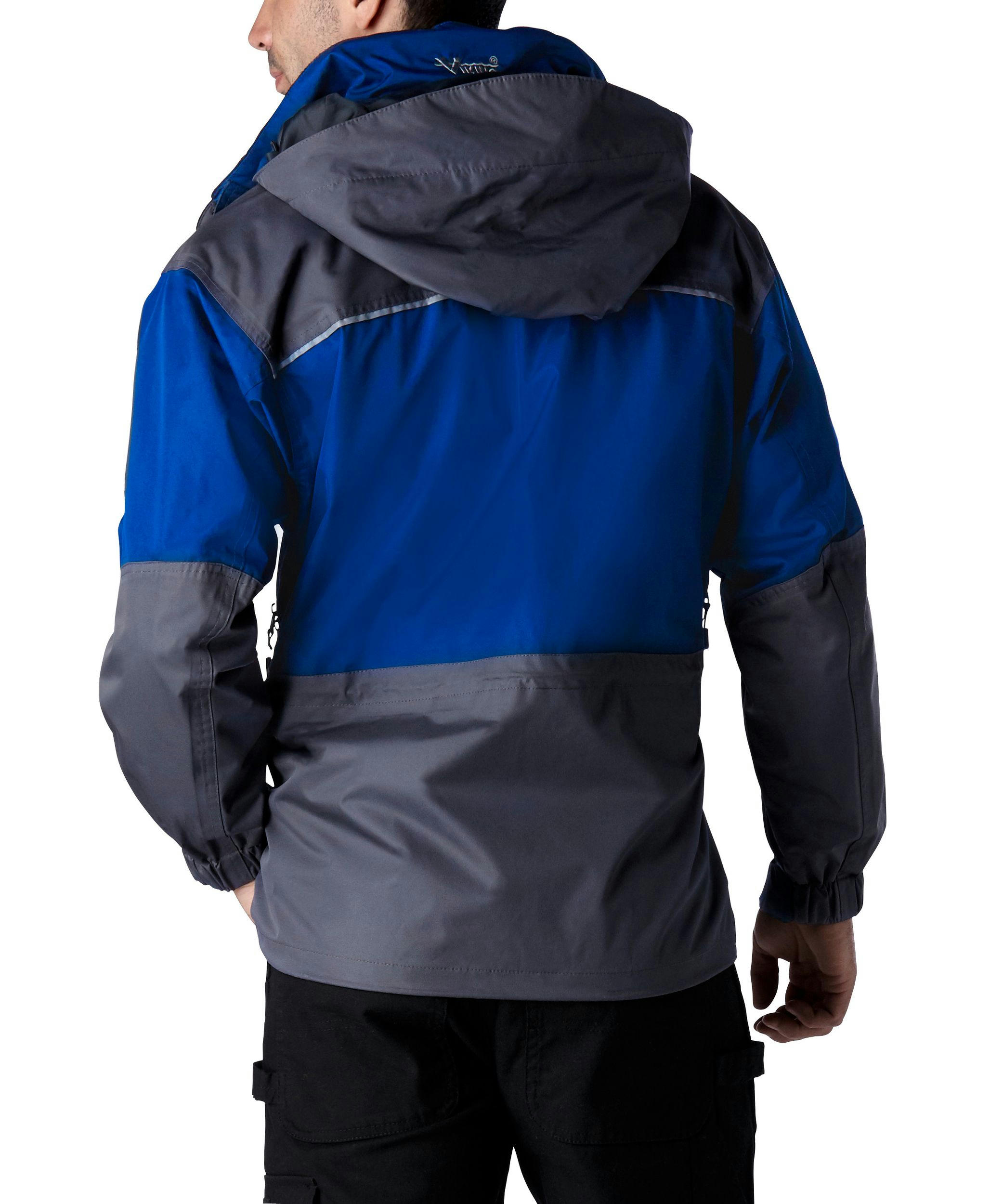 Viking Men's Tempest Classic II Waterproof Rain Jacket with Removable Hood - Navy