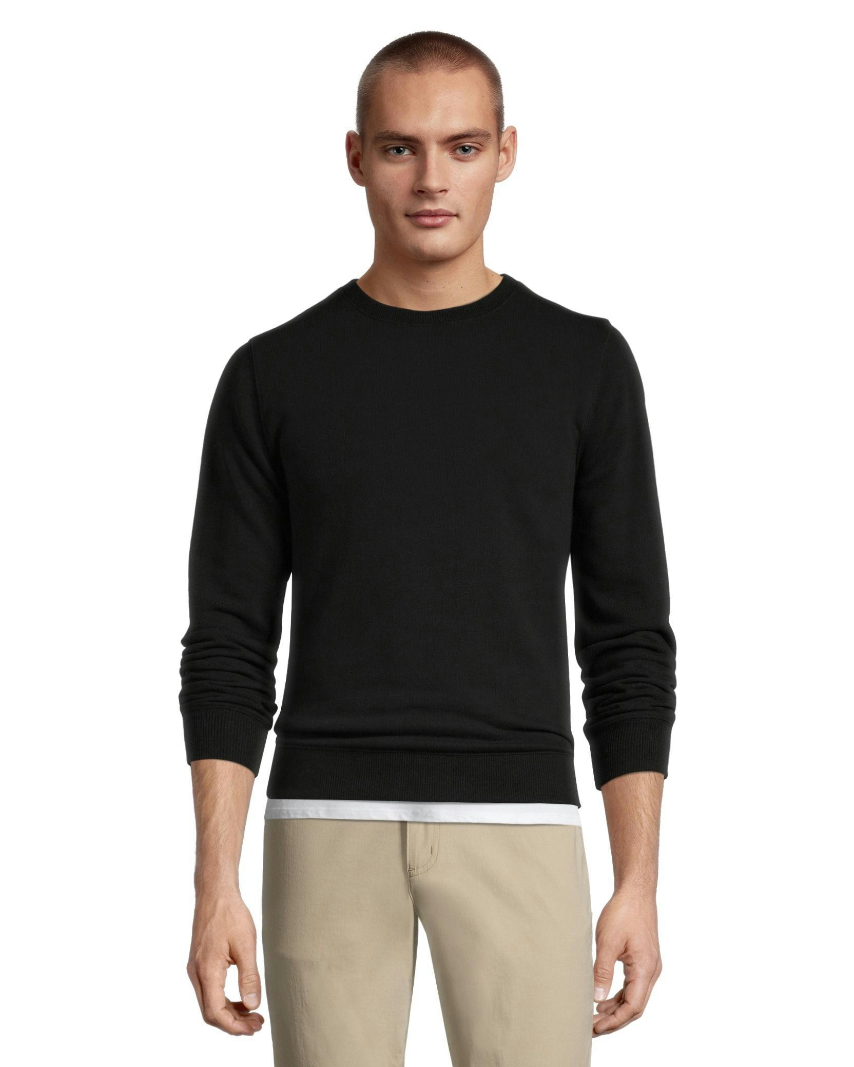 Denver Hayes Men's Basic Fleece Crewneck Sweatshirt