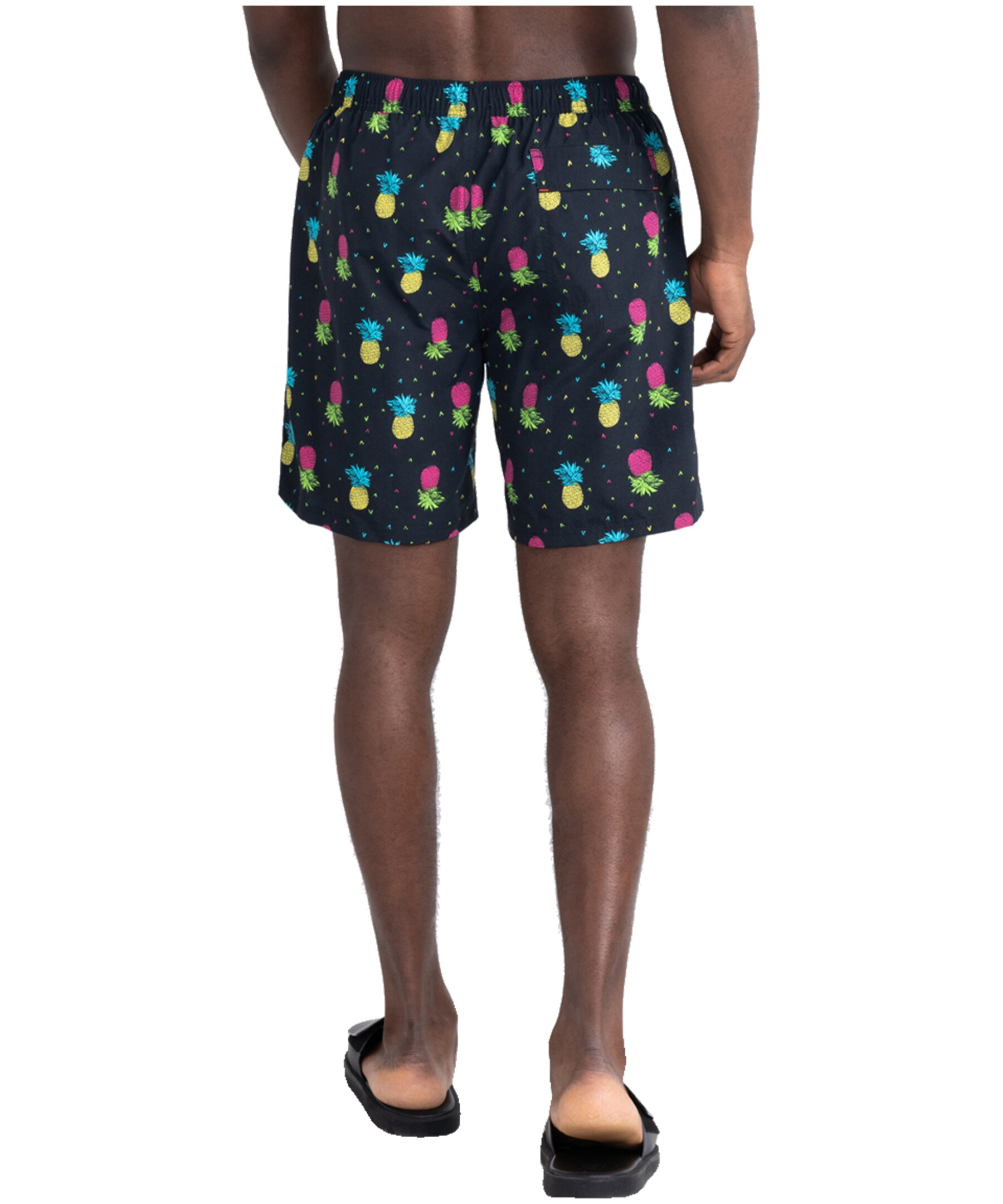 Saxx Men's Go Coastal 2N1 Ballpark Pouch Three D Fit Volley Shorts - Pine Flip - Black