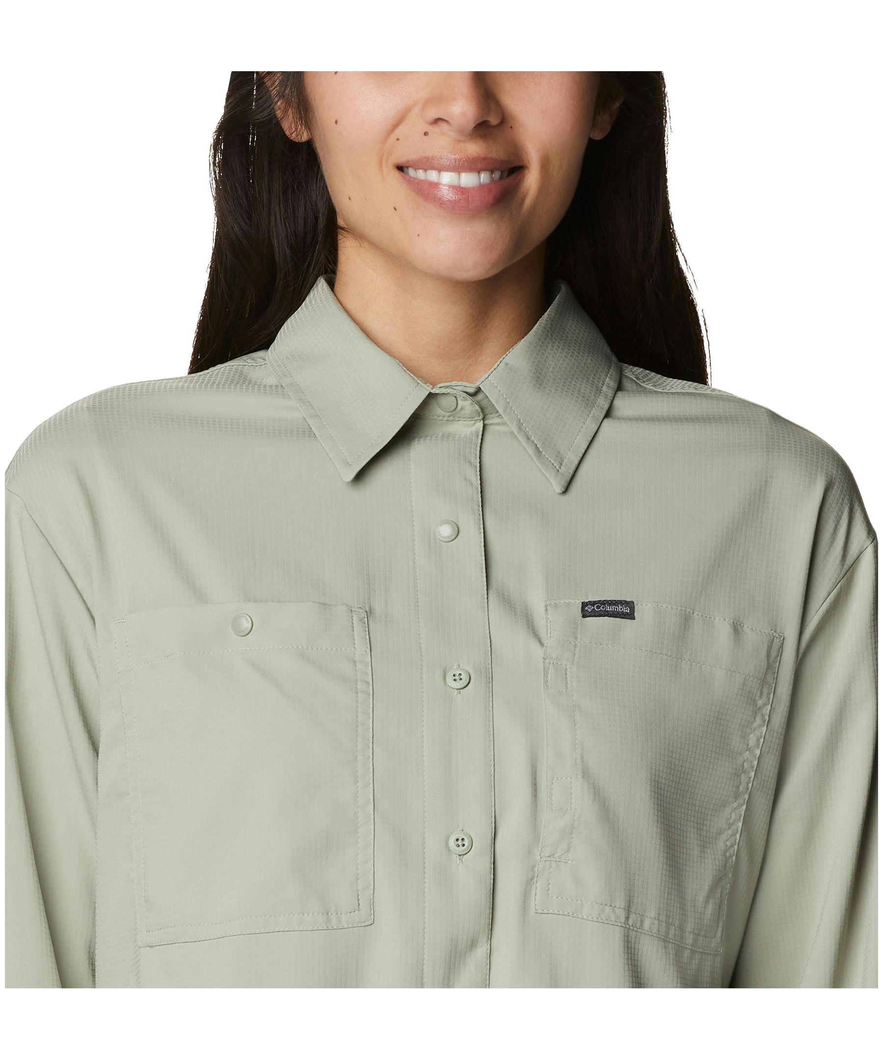 Columbia Women's Silver Ridge Omni-Shade Long Sleeve Shirt - Plus Size