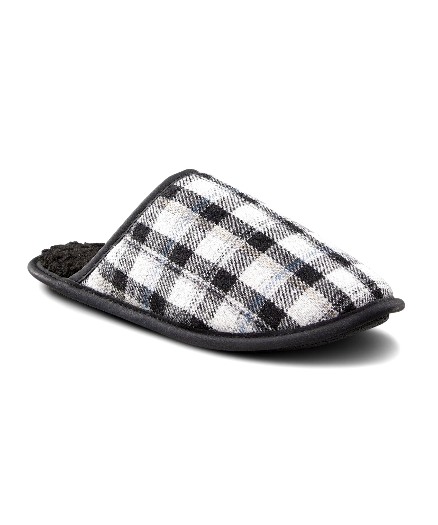 WindRiver Men's Plaid Scuff Slippers