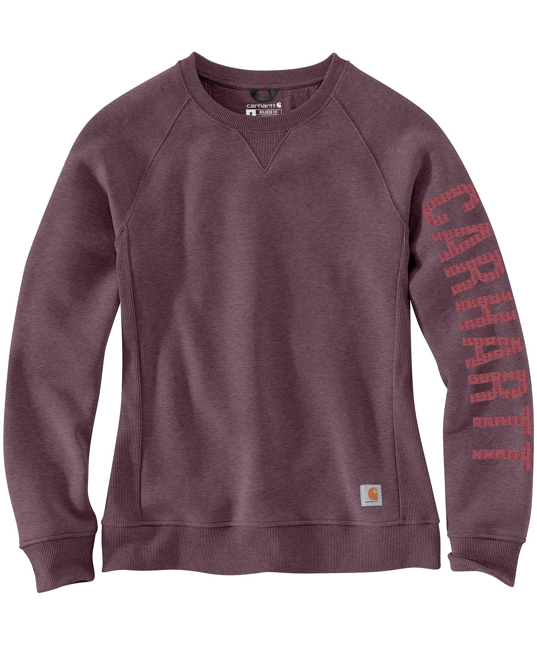 Carhartt Women's Relaxed Fit Sleeve Logo Graphic Sweatshirt
