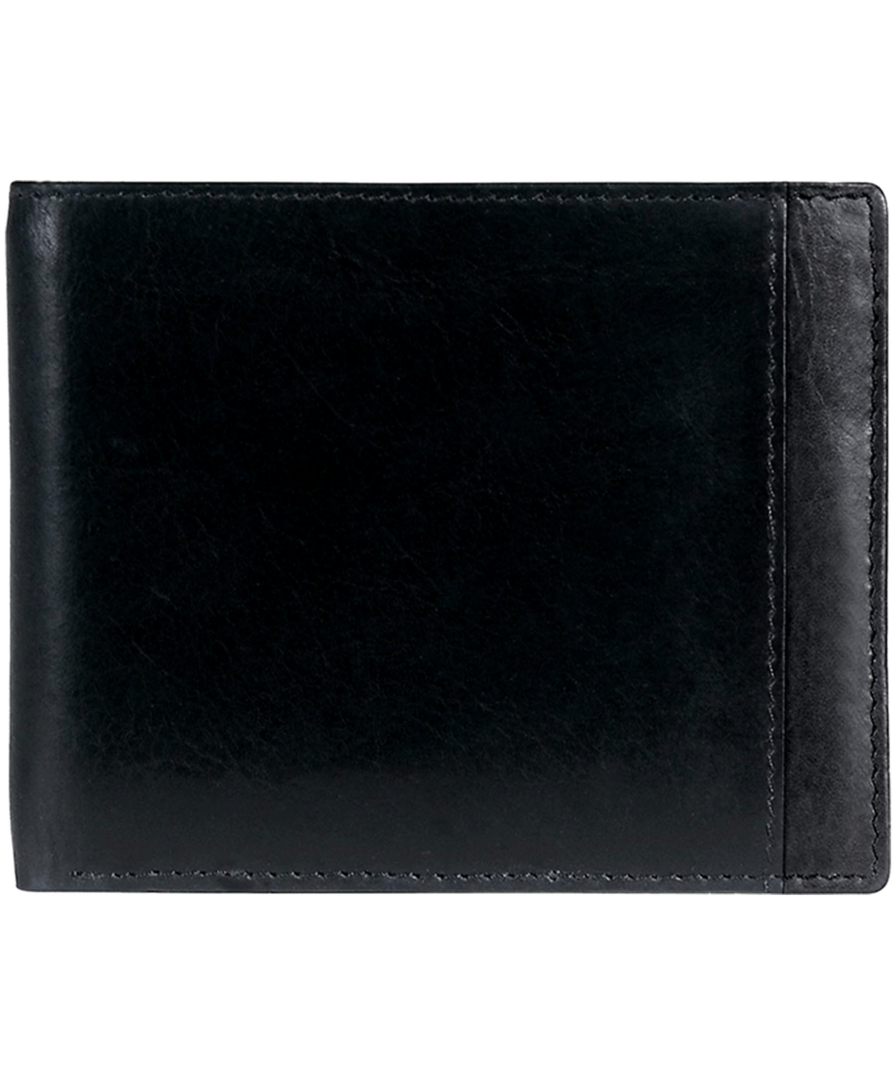 Mancini Leather Goods Men's Casablanca RFID Secure Billfold Wallet Black