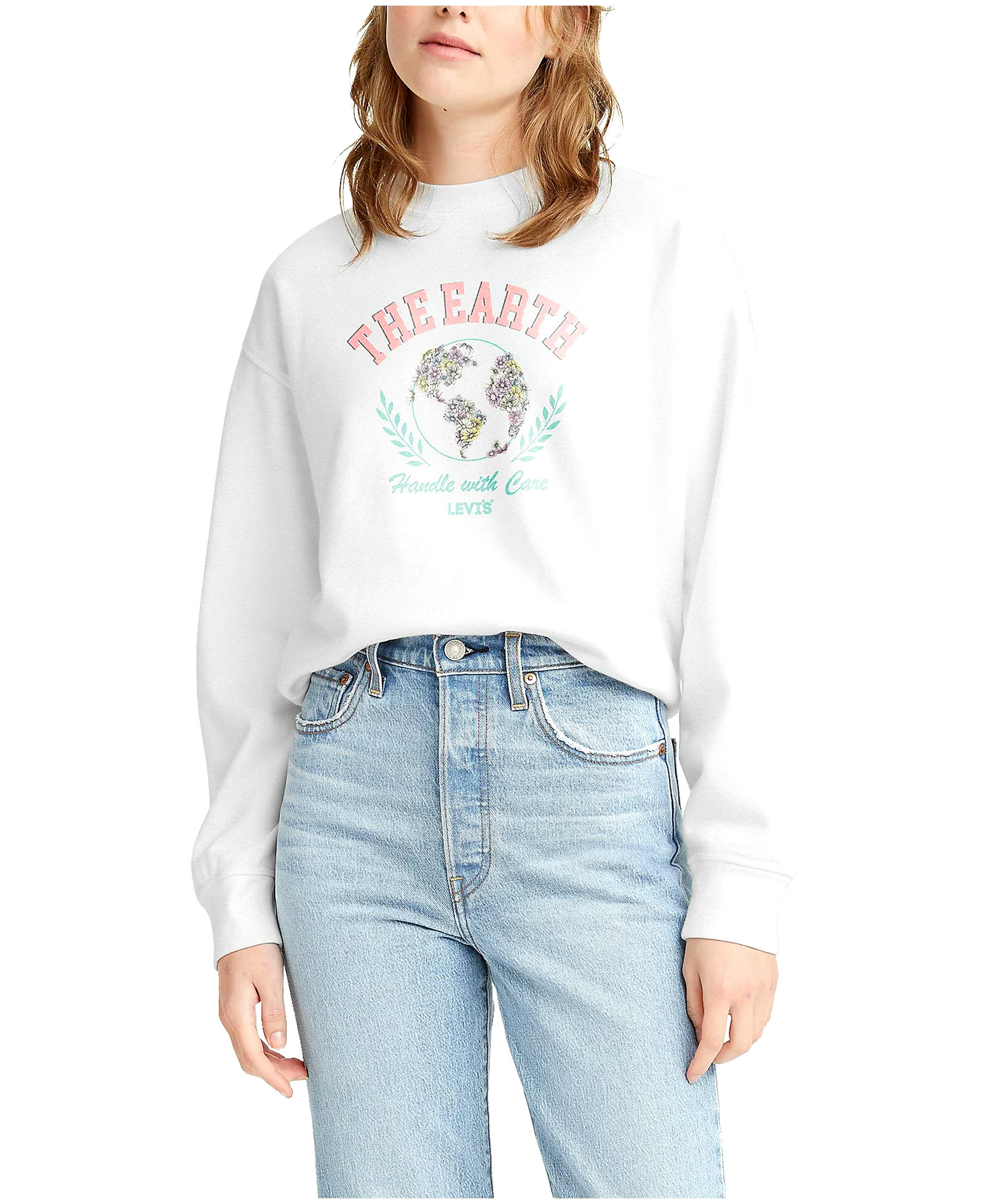 Levi's Women's Graphic Standard Crew Neck Sweatshirt