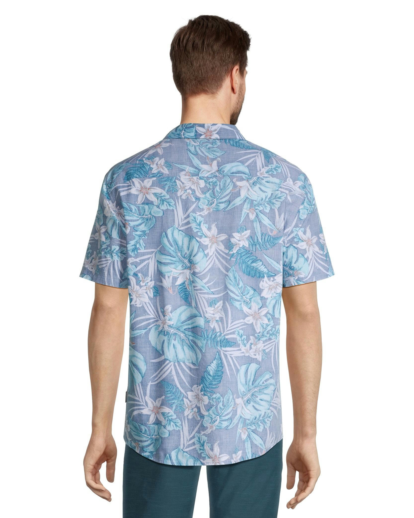 FarWest Men's AOP Modern Fit Stretch Shirt