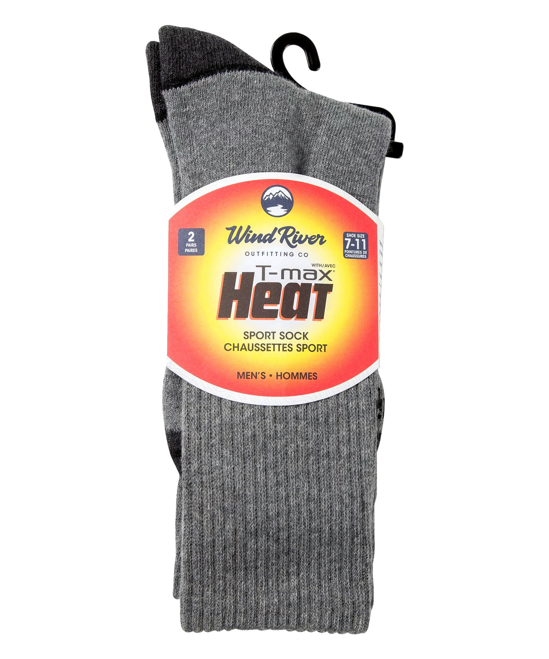 WindRiver Men's T-Max 2 Pack Sport Socks