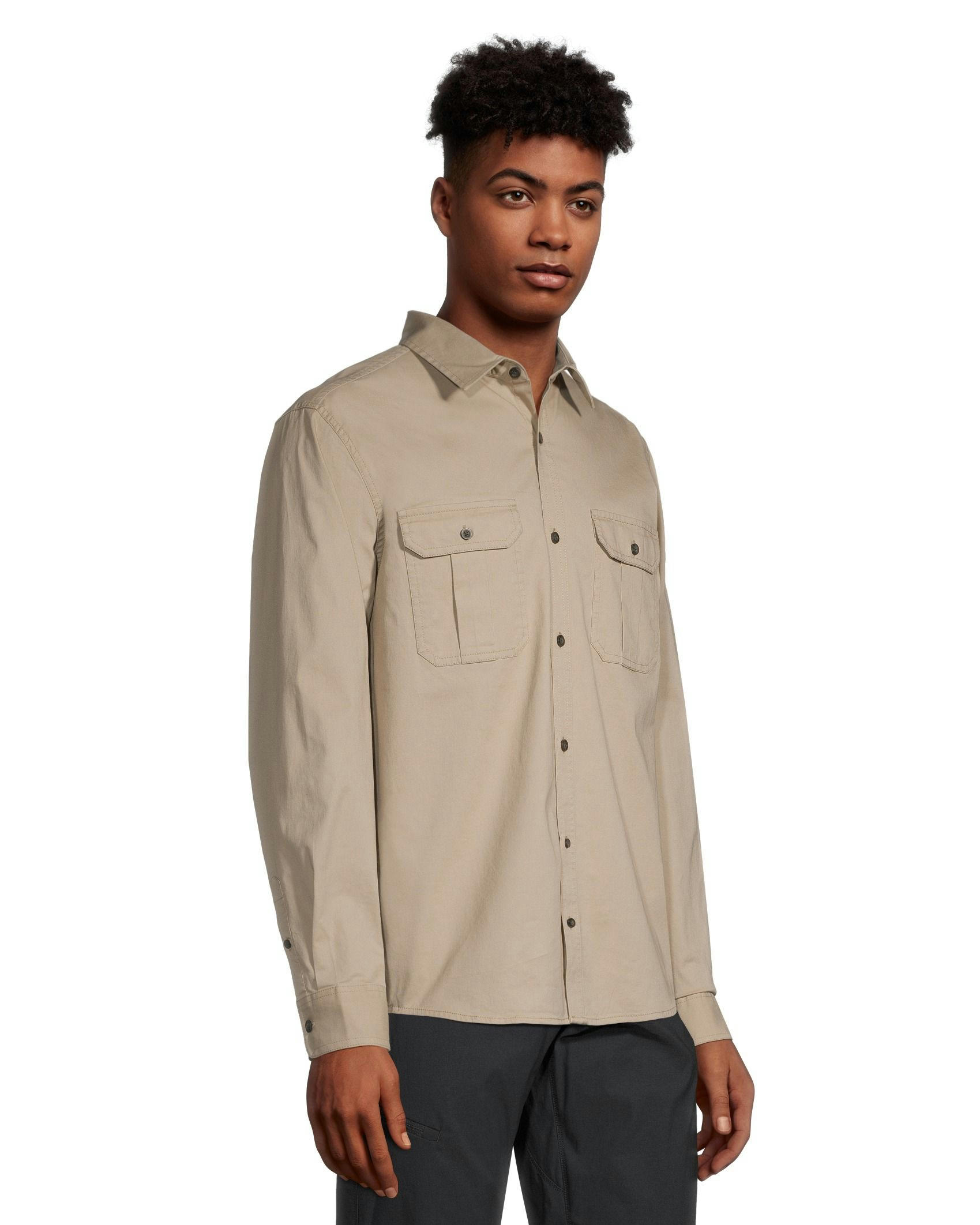 WindRiver Men's Long Sleeve Classic Fit Utility Shirt