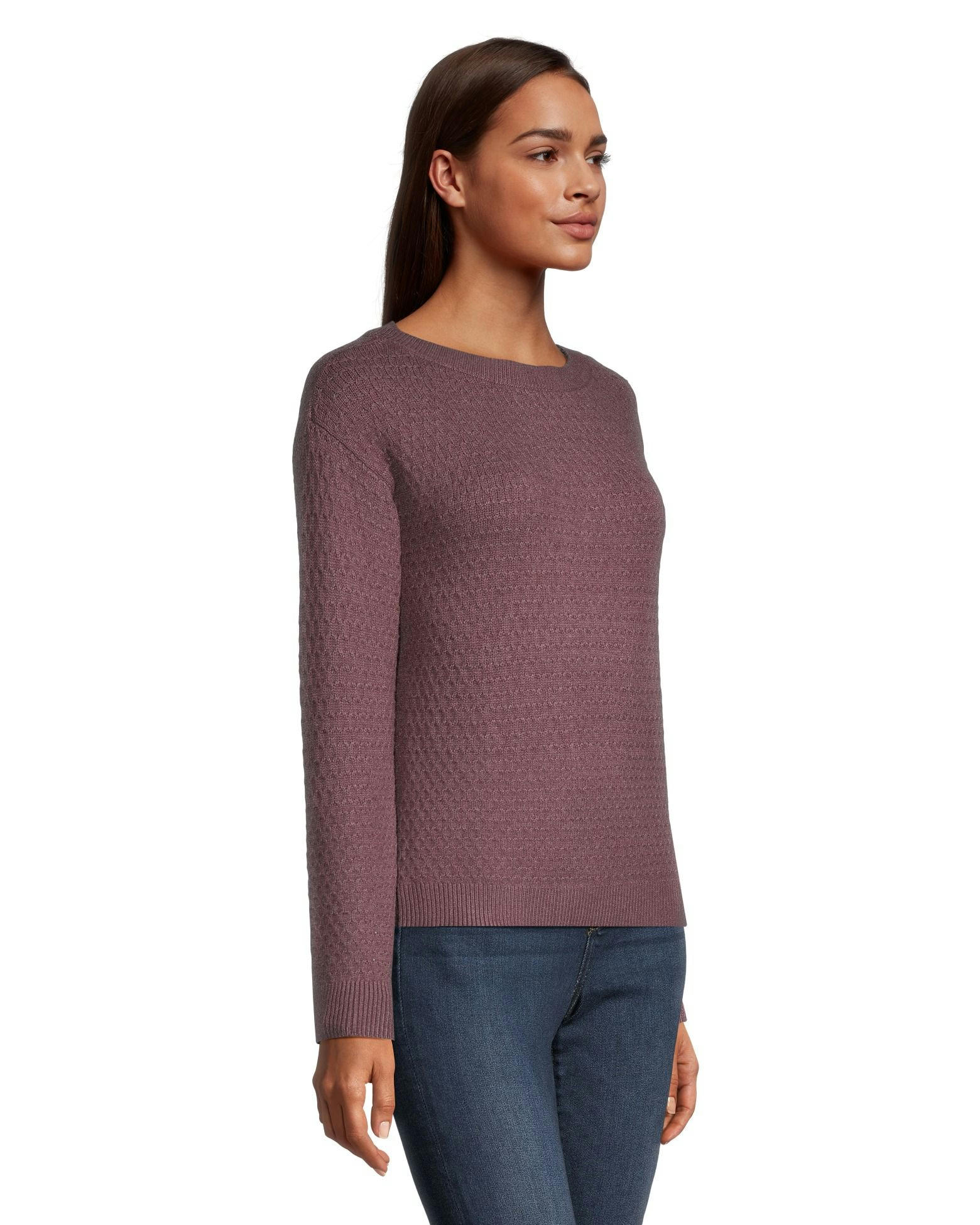 Denver Hayes Women's Cozy Semi-Fitted Boatneck Knit Pullover Sweater