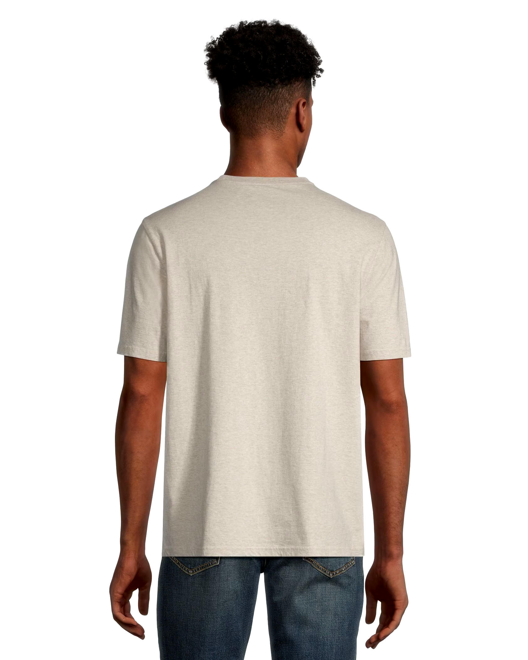 Denver Hayes Men's 50 Wash Classic Fit Chest Pocket Crewneck Cotton T Shirt