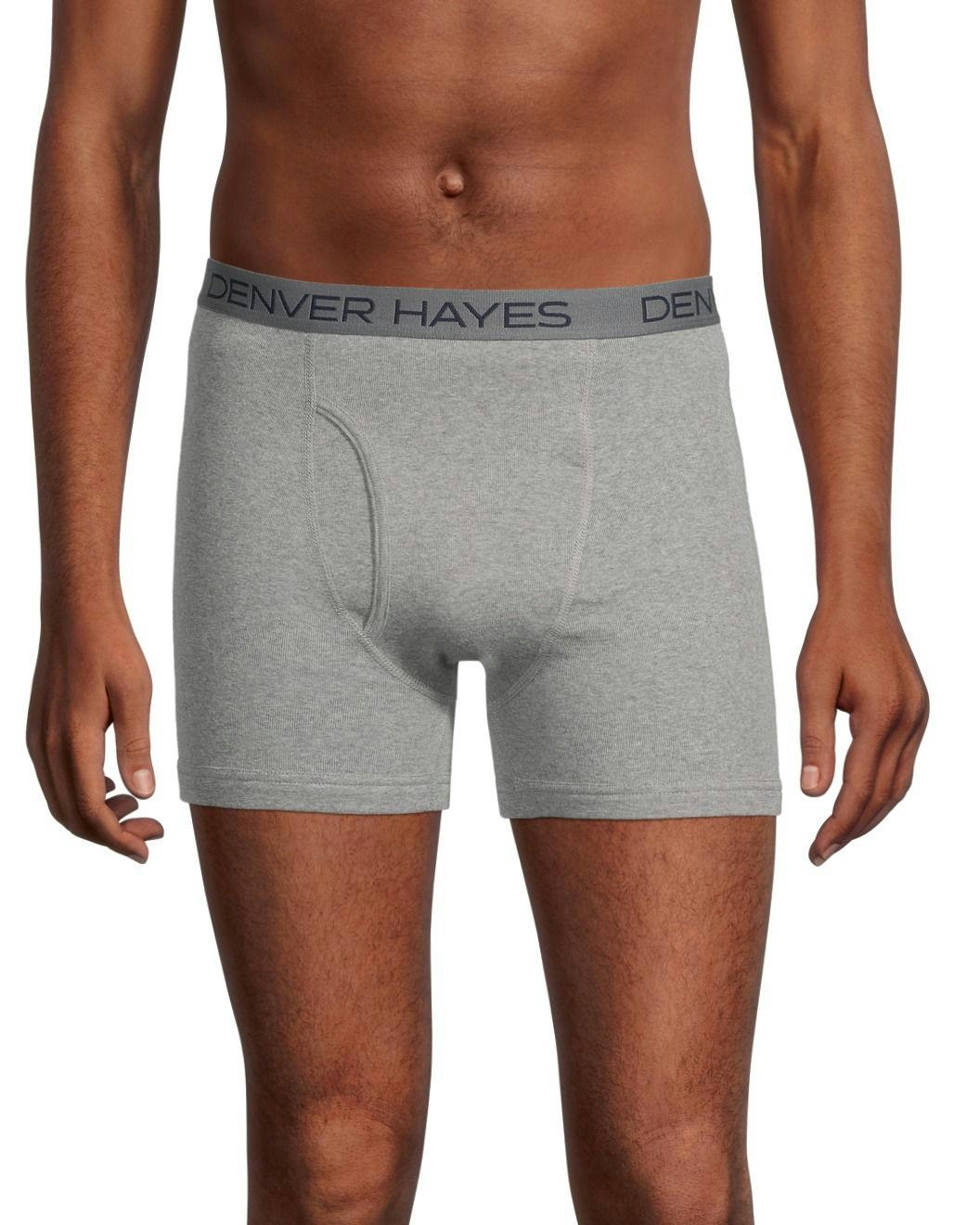 Denver Hayes Men's 3 Pack Solid Boxer Briefs