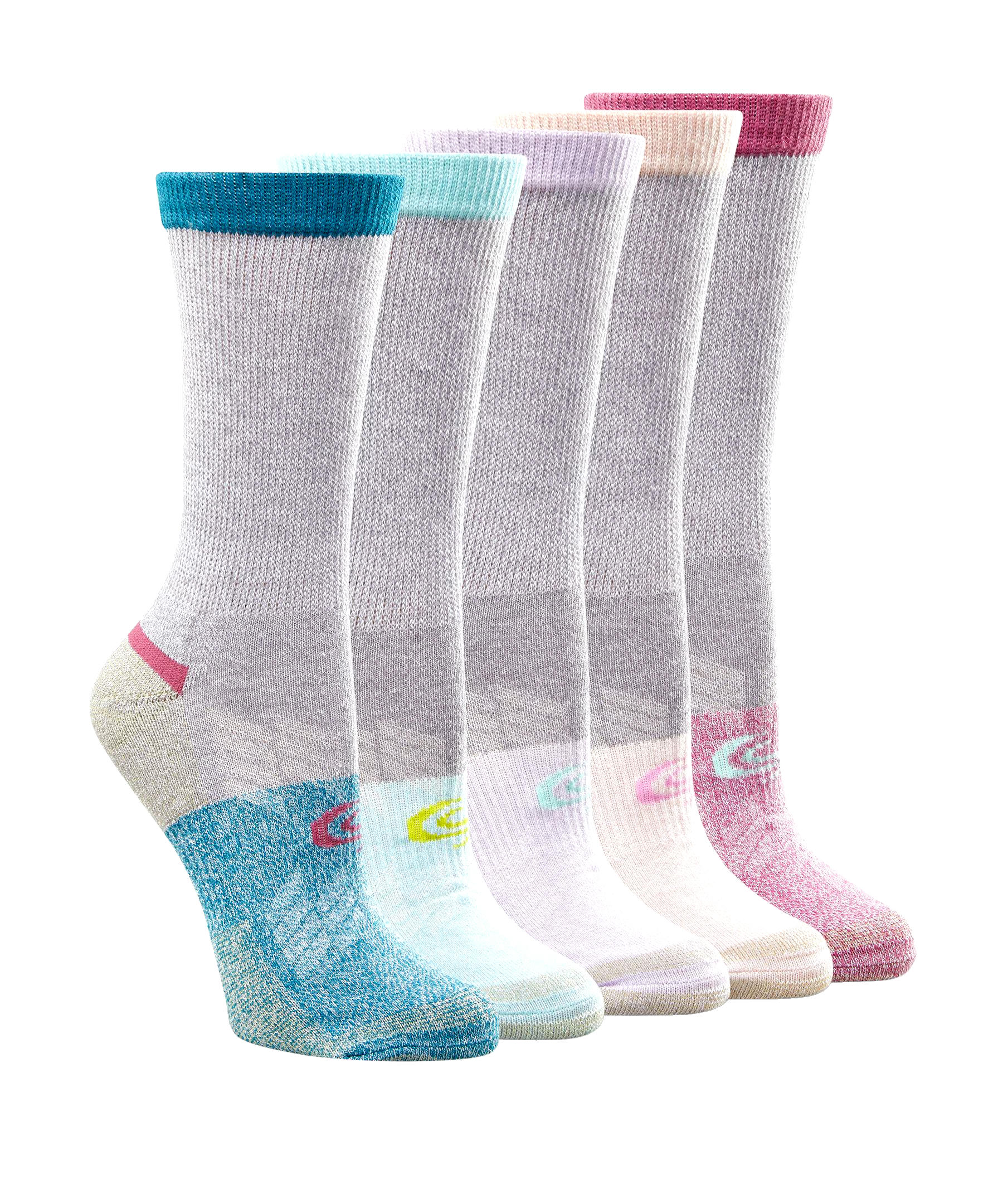 Copper Sole Women's 5 Pack Extreme Athletic Crew Socks