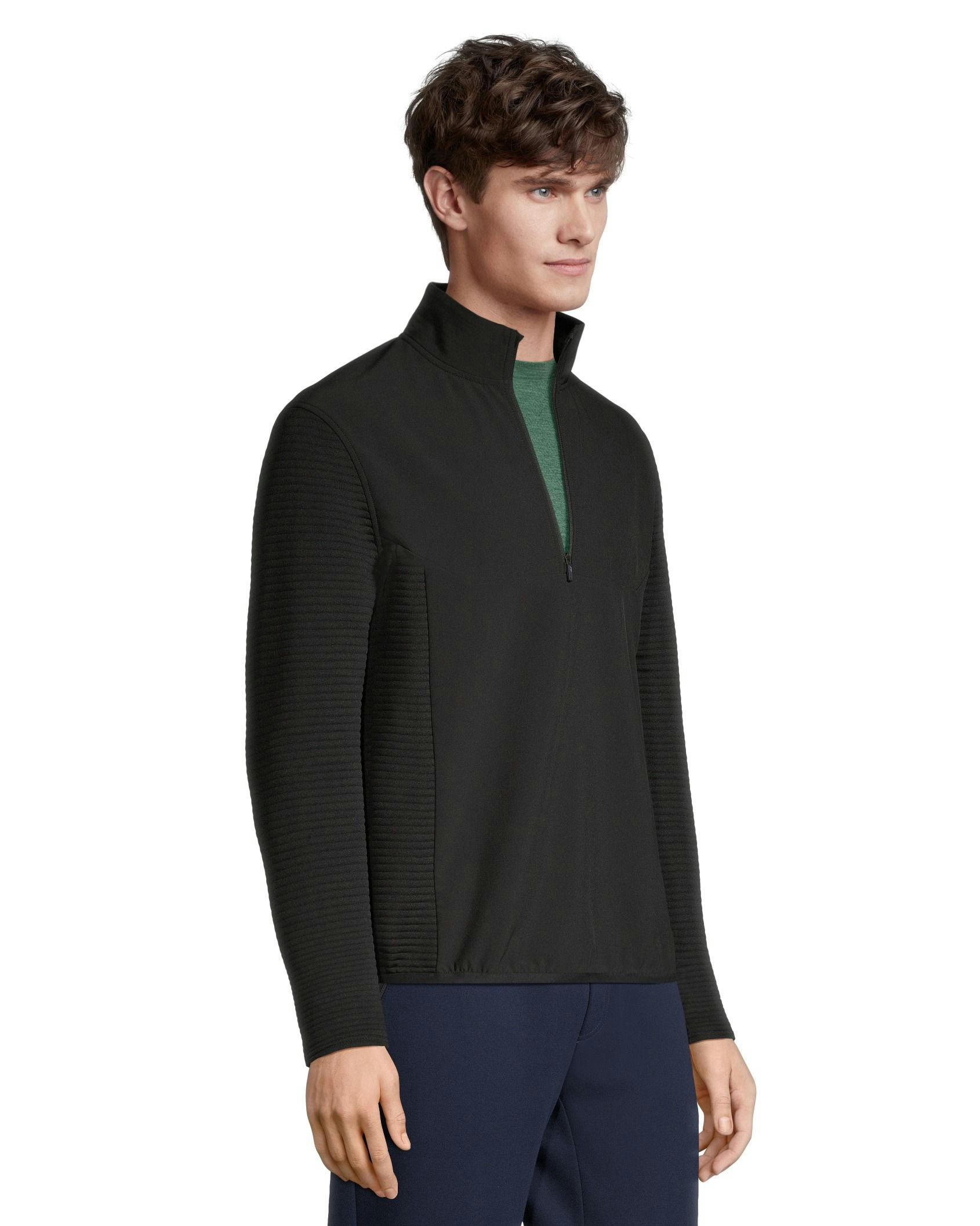 Matrix Men's Ottoman Quarter Zip Mock Neck Pullover