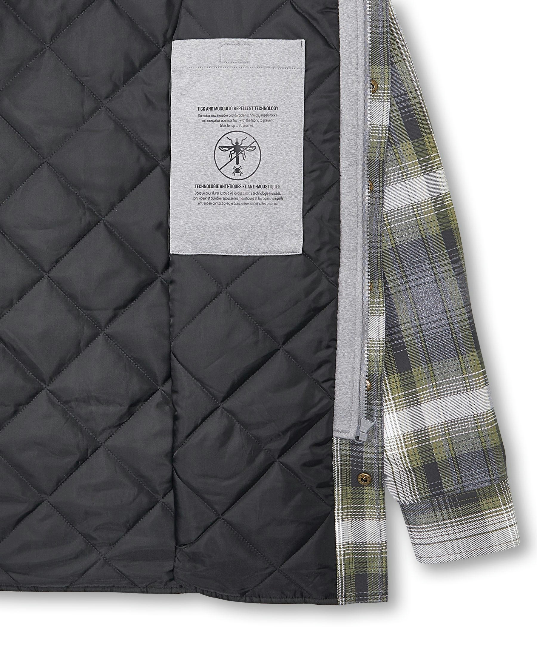 Dakota WorkPro Series Tick and Mosquito Repellant Quilted Flannel Work Shirt