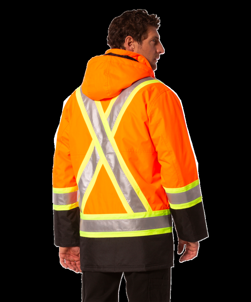 Dakota WorkPro Series Men's Class 2 Hi Vis 300D T-Max Lined Parka Jacket