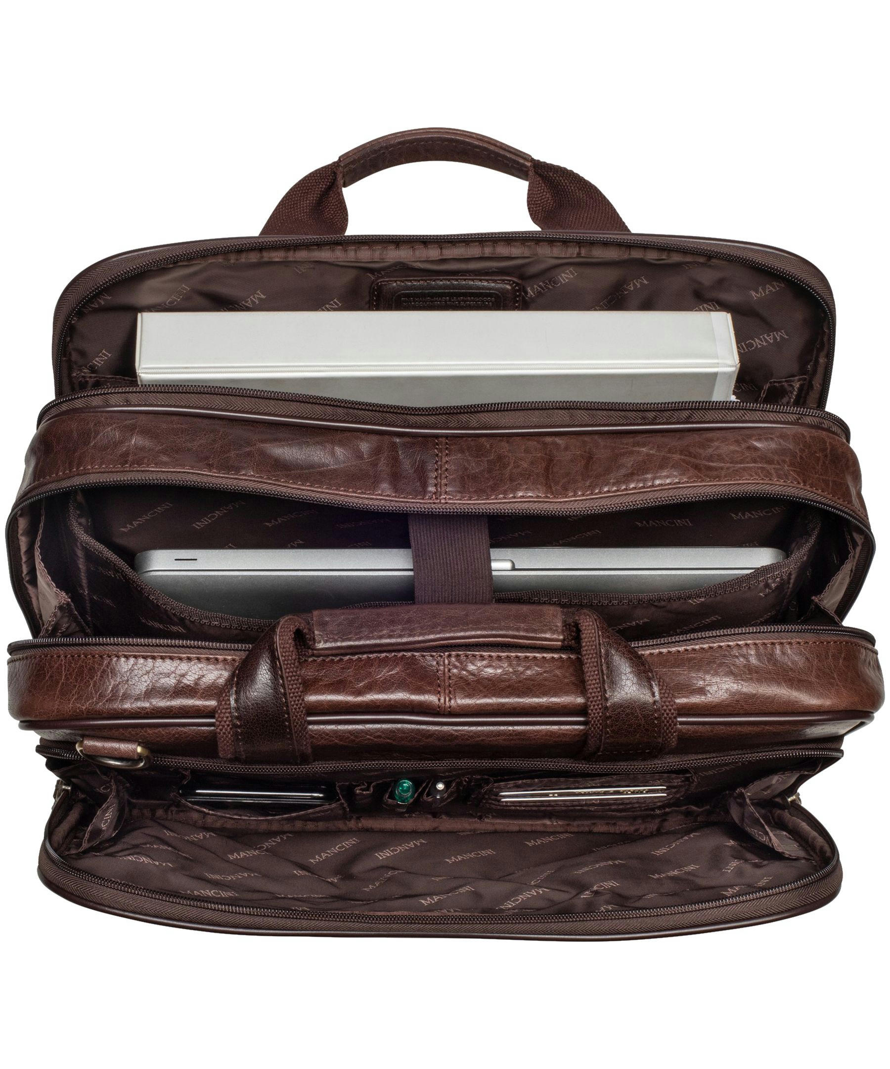 Mancini Arizona Double Compartment Briefcase