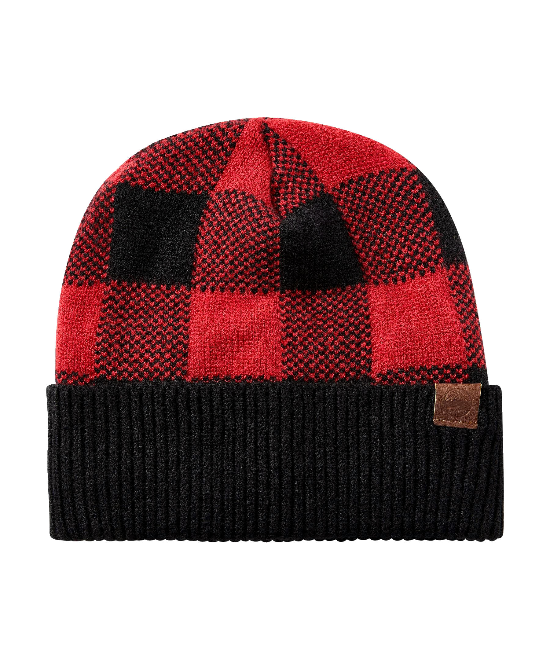WindRiver Men's Heritage Buffalo Check Cuff Toque
