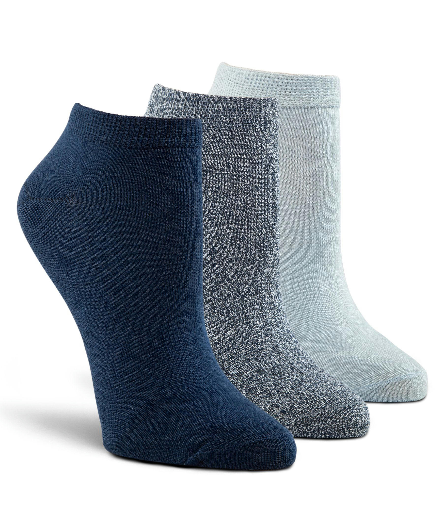 Denver Hayes Women's 3-Pack Bamboo Low Cut Socks