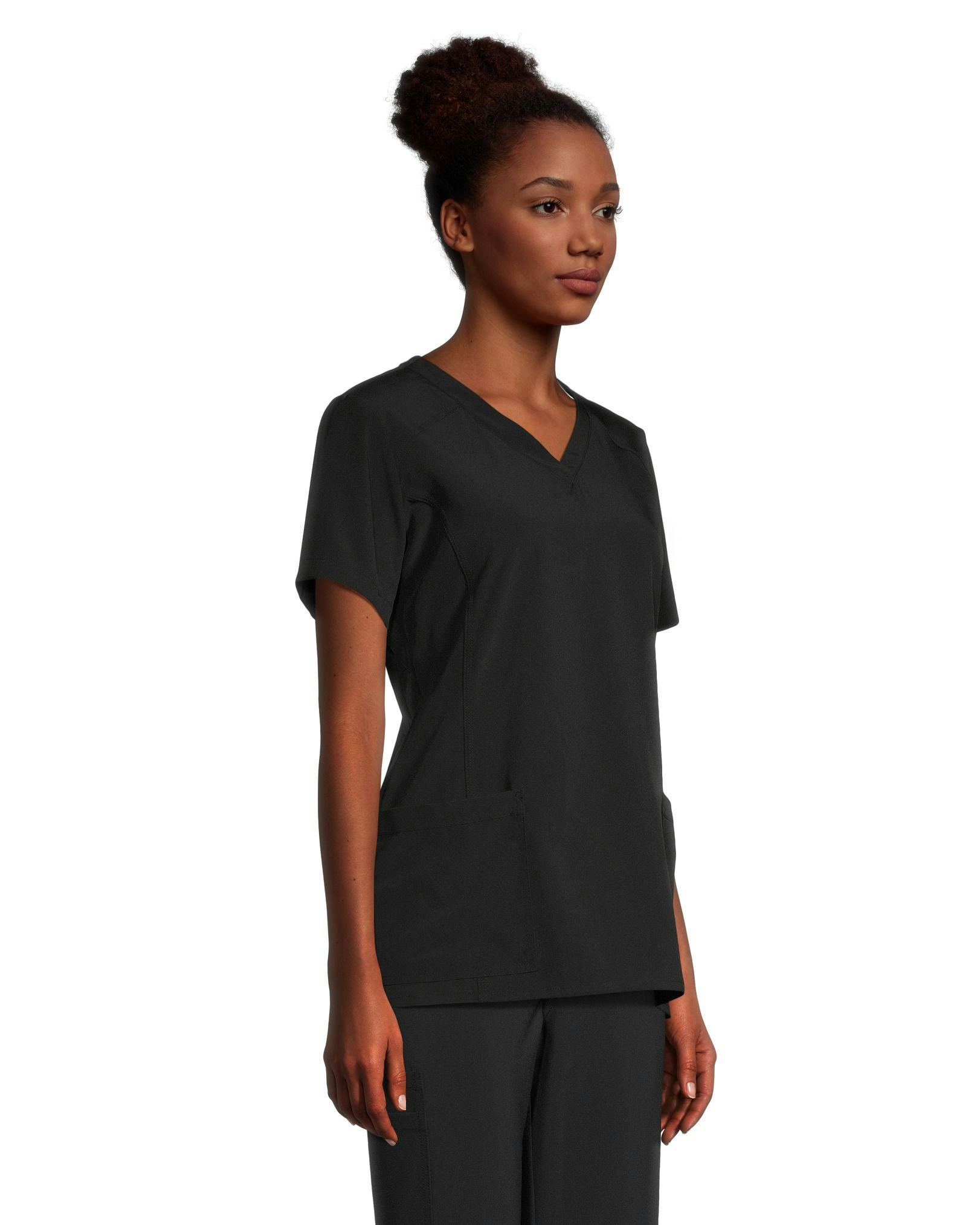 Scrubletics Women's V-Neck Short Sleeve Scrub Top
