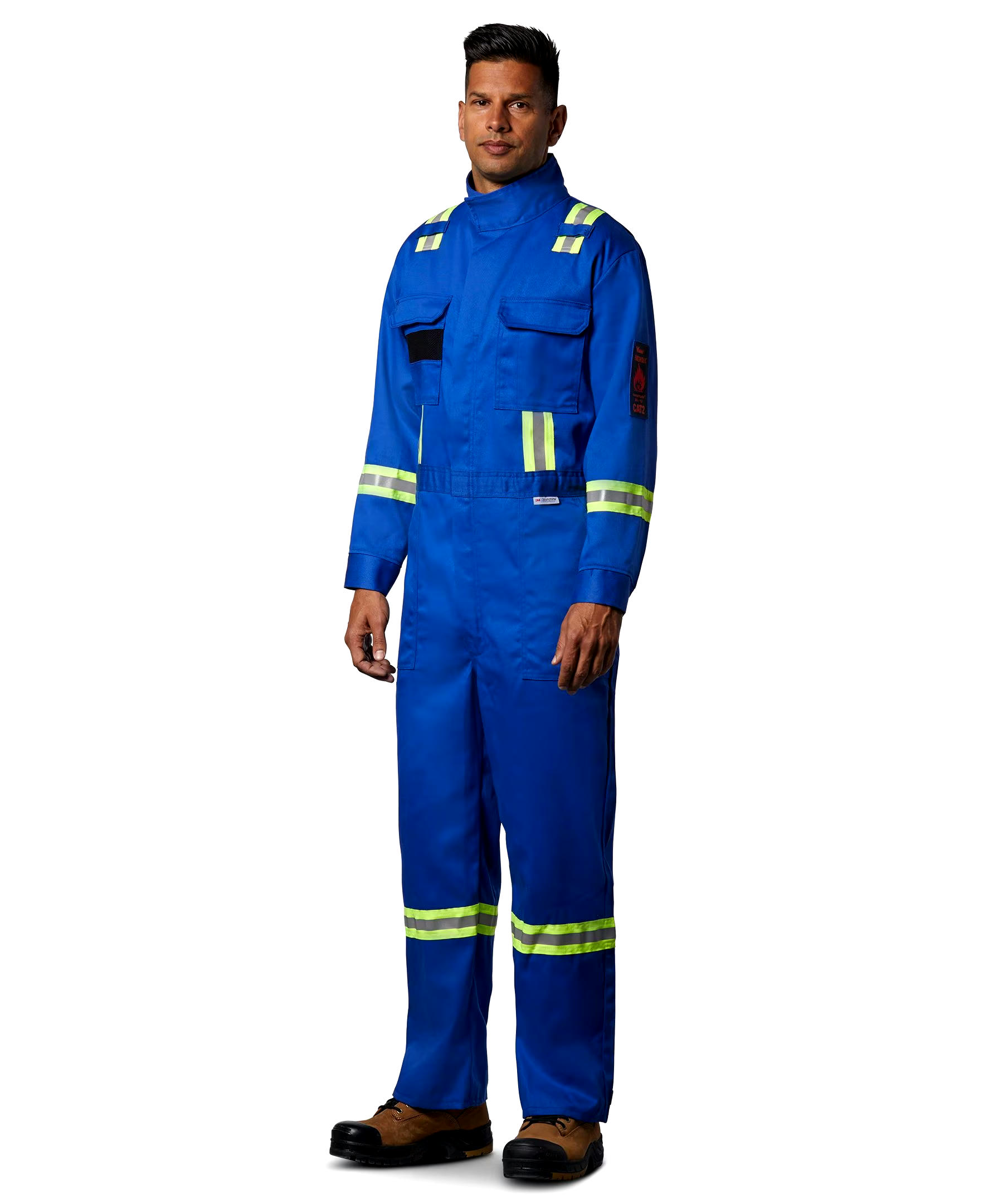 Firewall Men's Flame Resistant Striped Coveralls