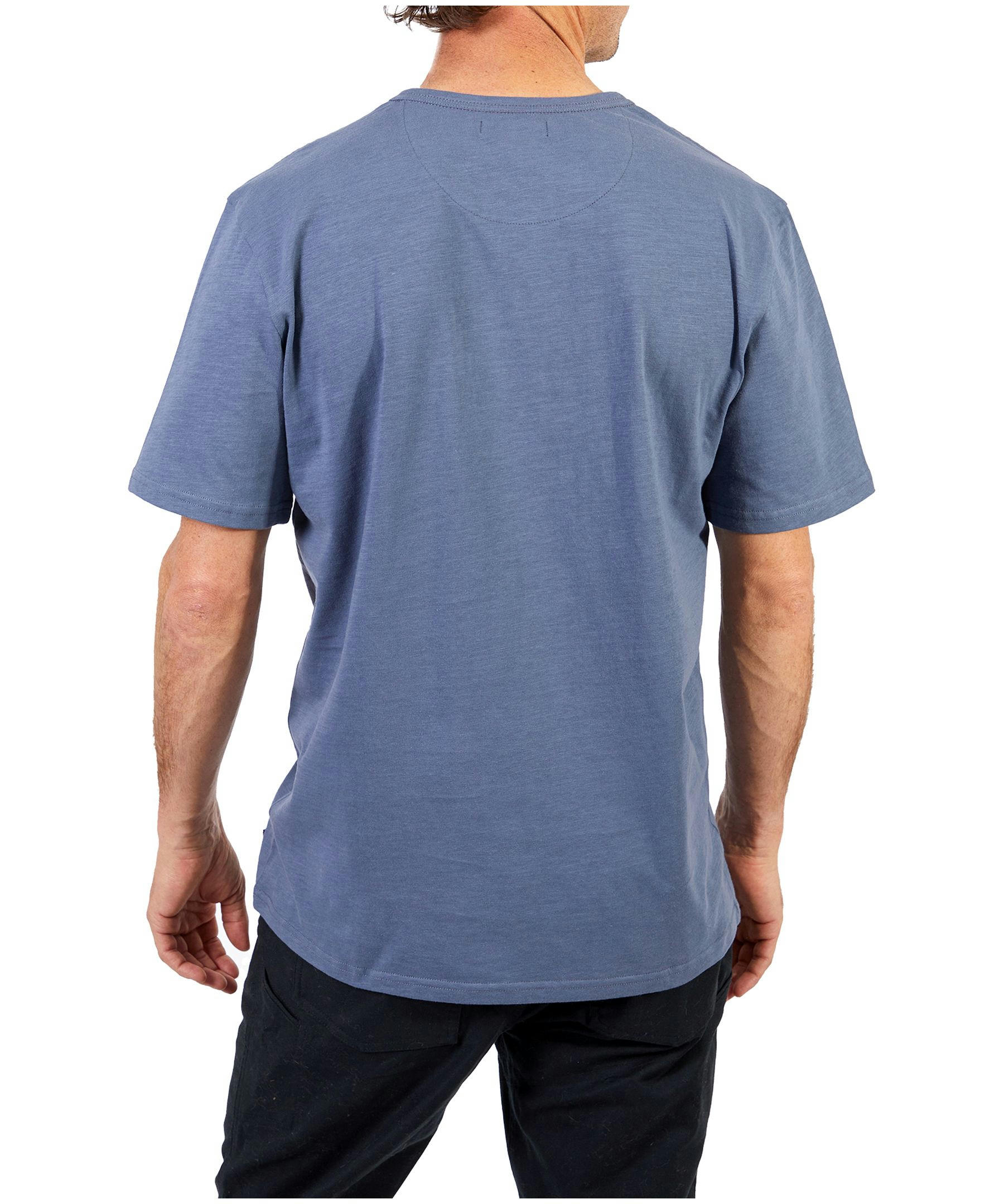 Men's 2 Button Short Sleeve Slub Henley Shirt