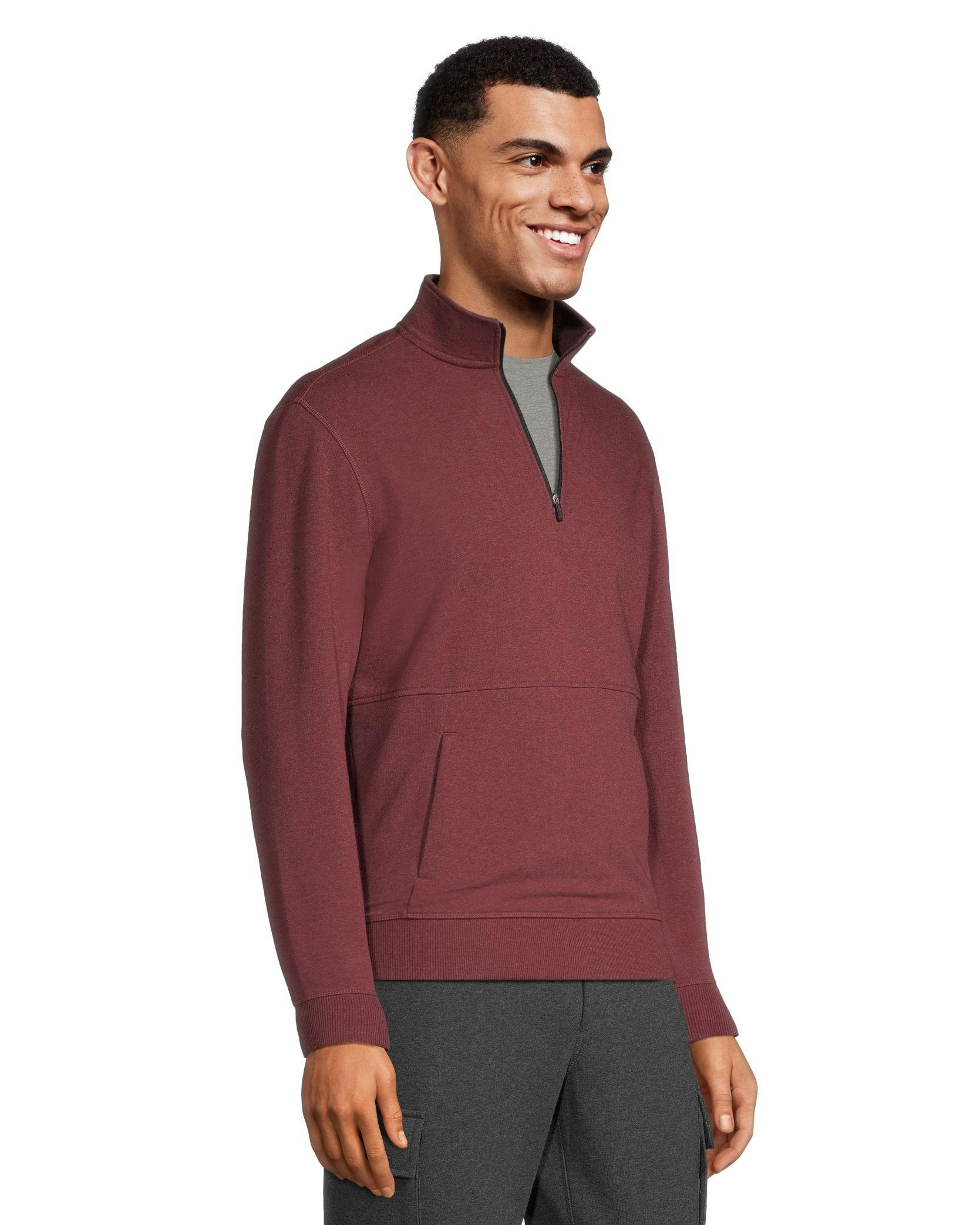 Matrix Men's Stretch Terry Quarter Zip Fleece Pullover