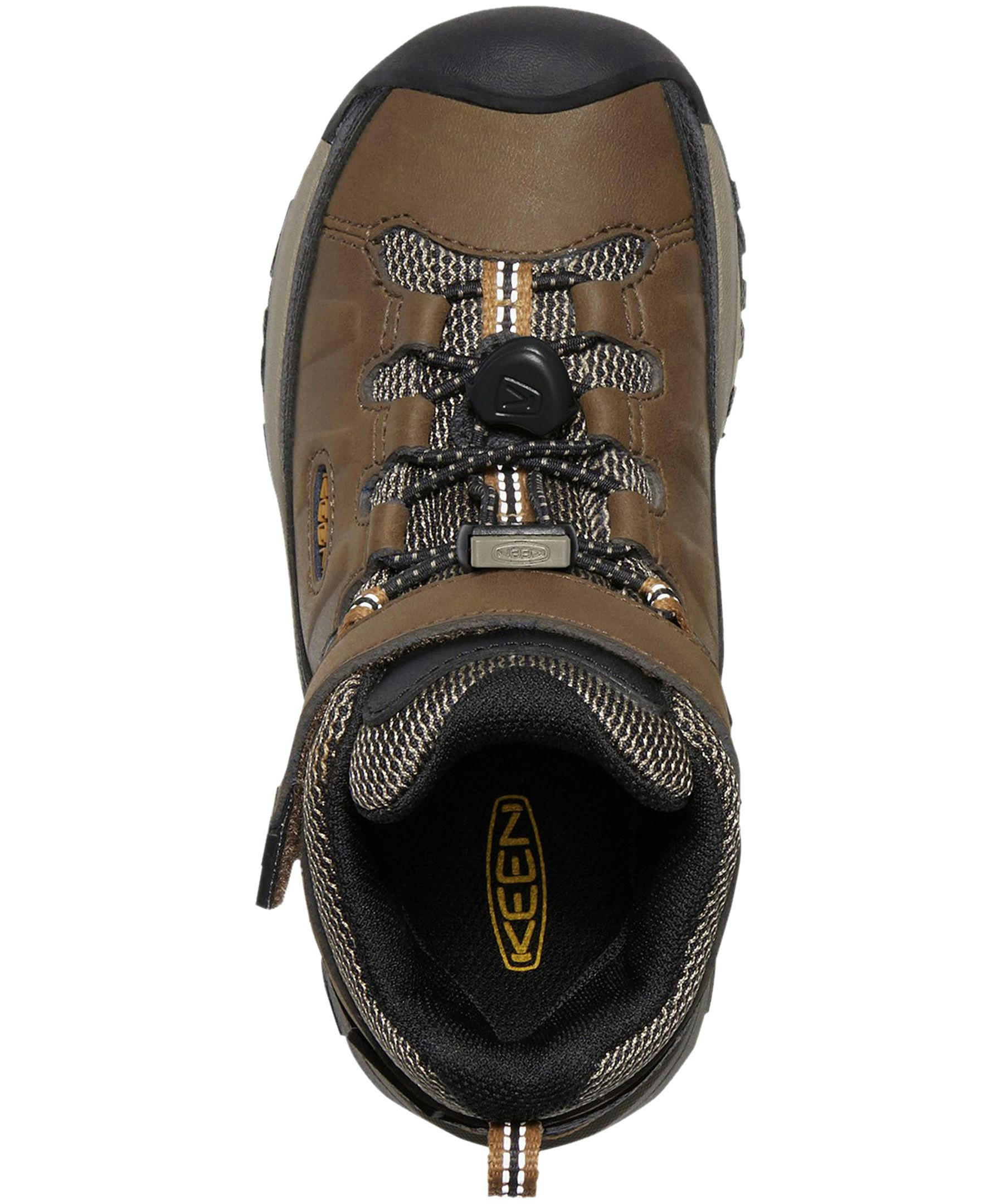 Keen Canada Outdoor Boys' Preschool Targhee Waterproof Mid Hiking Boots Brown