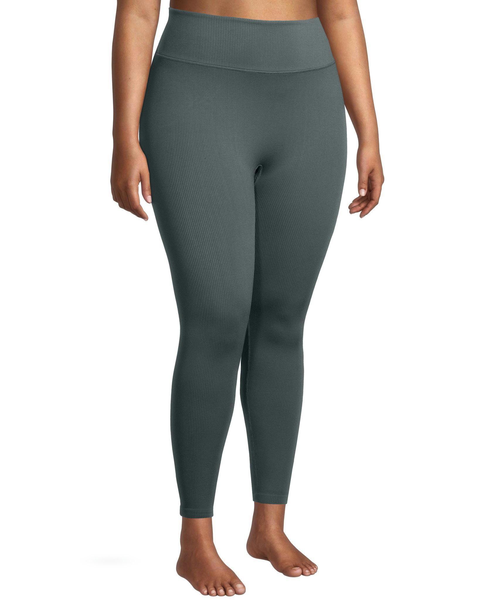 Shambhala Women's High Rise Live-In Confidence Ribbed Leggings - 7/8 Length